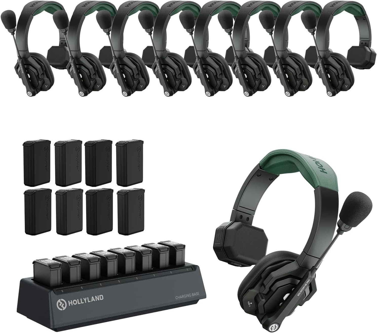 MICRÓFONO INALÁMBRICO HOLLYLAND SOLIDCOM SE PRO SISTEMA INTERCOMUNICADOR 9 USUARIOS 1.9GHZ - 1