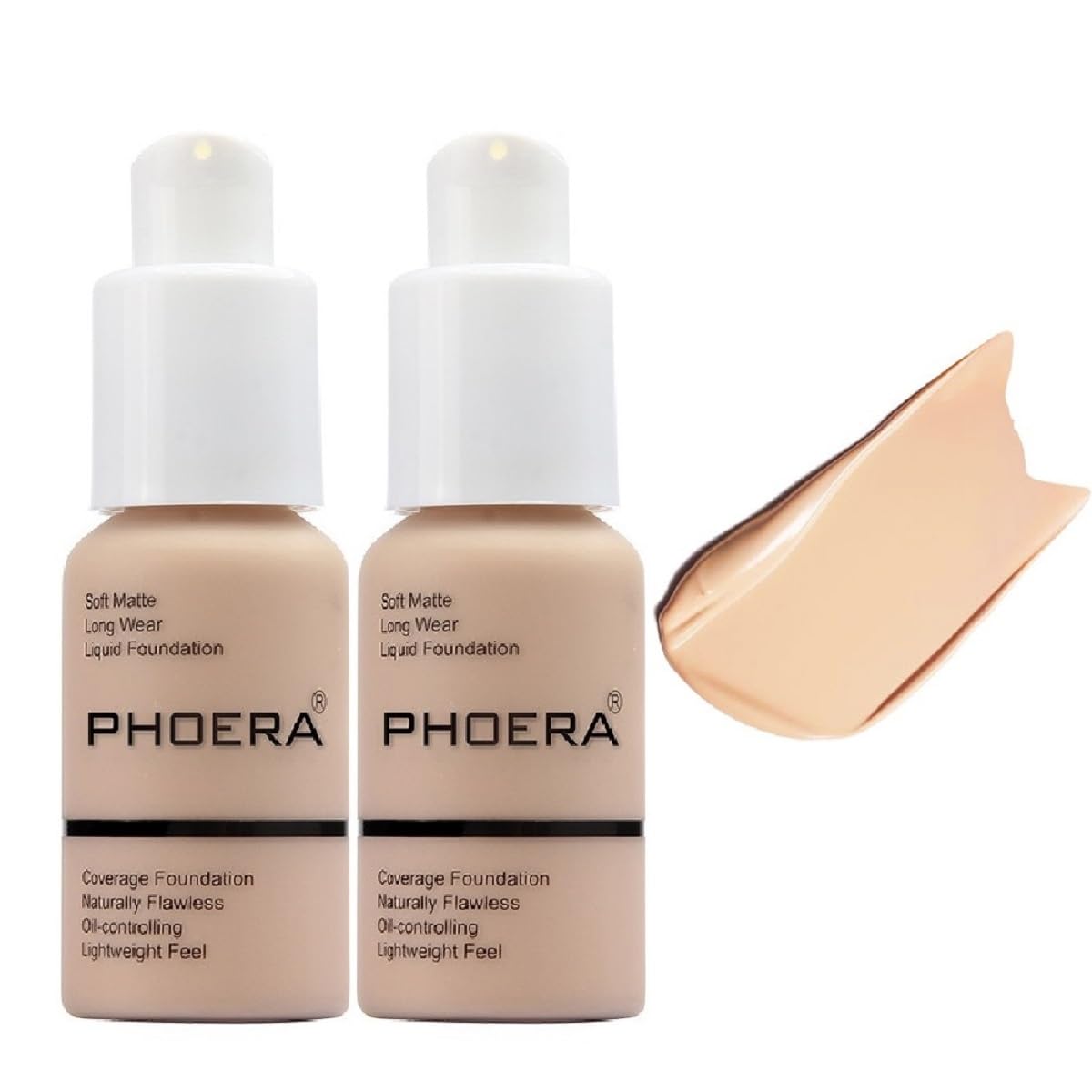 BASE DE MAQUILLAJE PHOERA FLAWLESS SOFT MATTE LÍQUIDA PACK 2 UNIDADES - 1