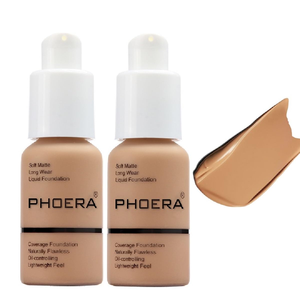BASE DE MAQUILLAJE PHOERA LARGA DURACIÓN WATERPROOF TONO 105 SAN PACK 2 UNIDADES - 1