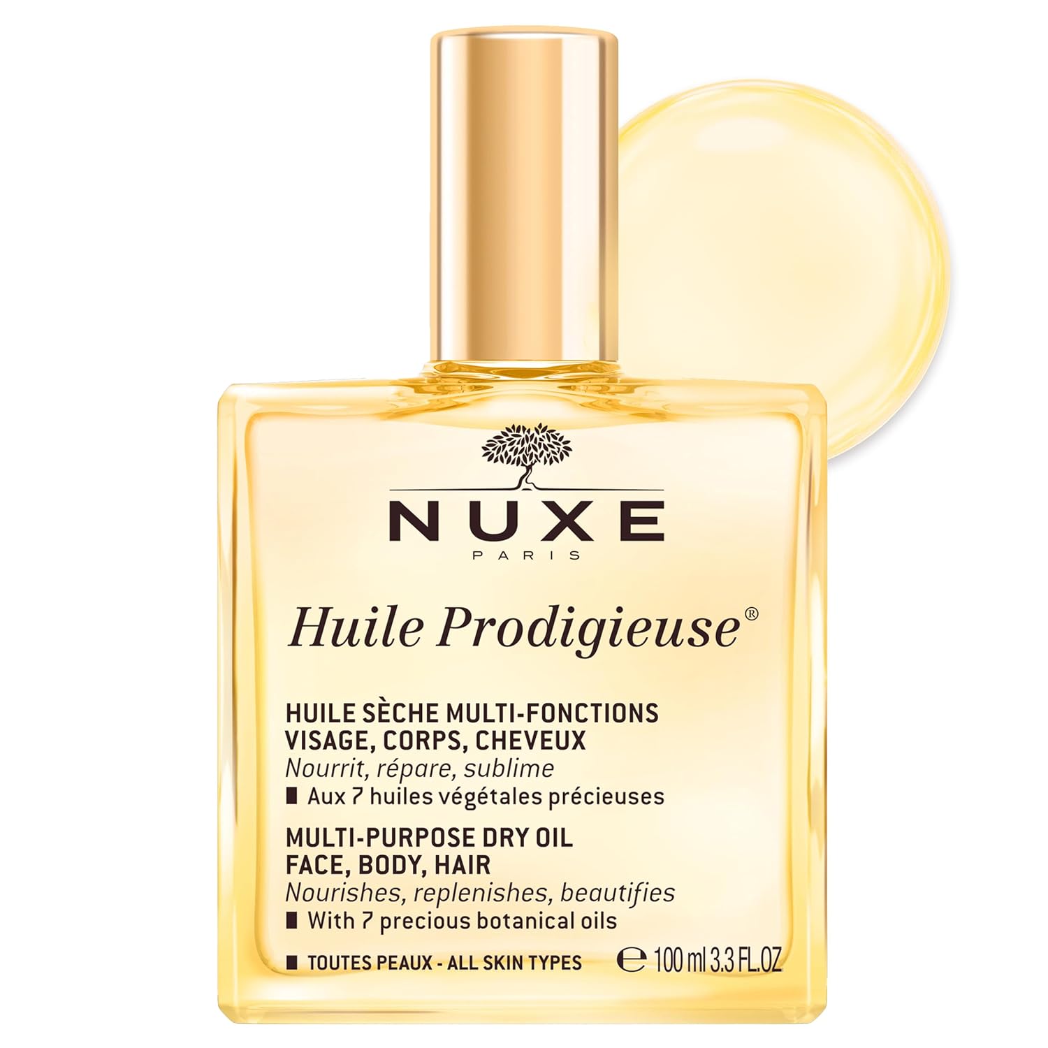 ACEITE CORPORAL MULTIUSOS NUXE HUILE PRODIGIEUSE PARA PIEL Y CABELLO - 1