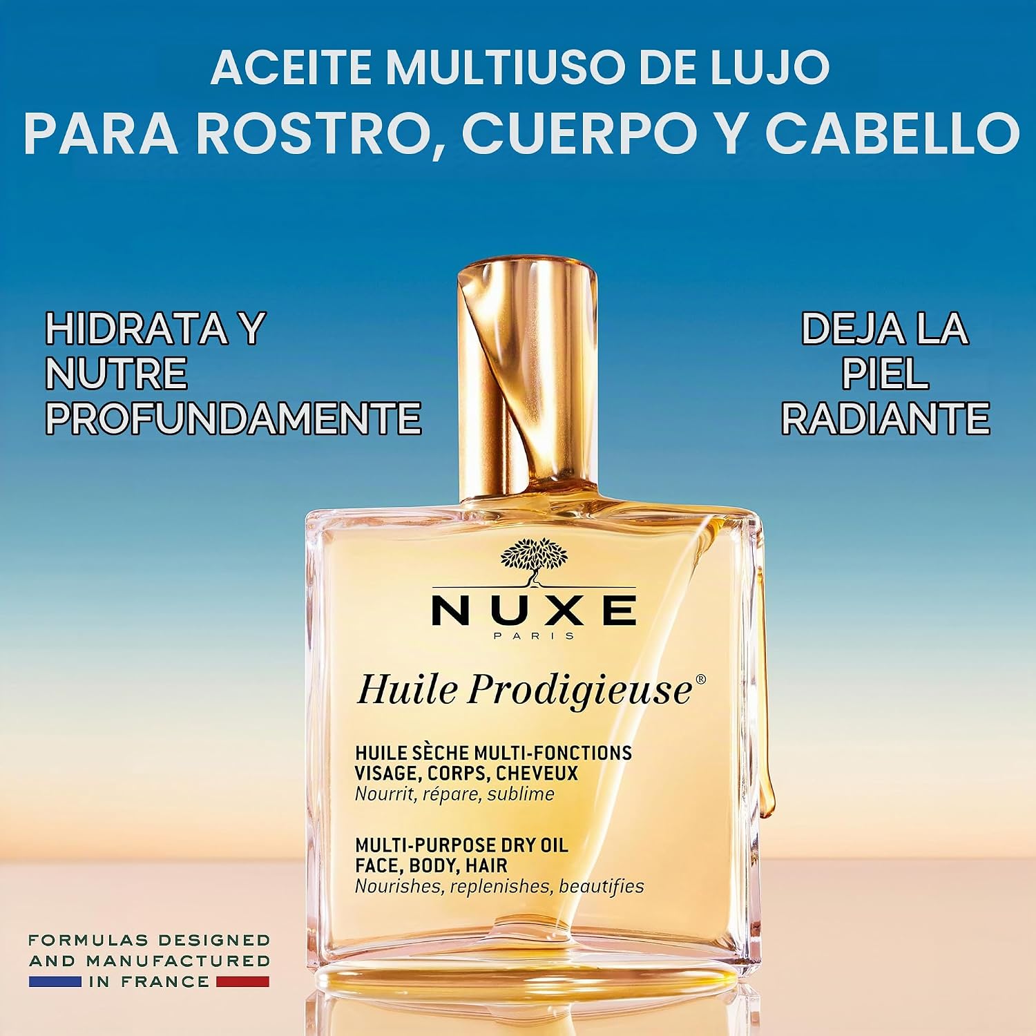 ACEITE CORPORAL MULTIUSOS NUXE HUILE PRODIGIEUSE PARA PIEL Y CABELLO - 2
