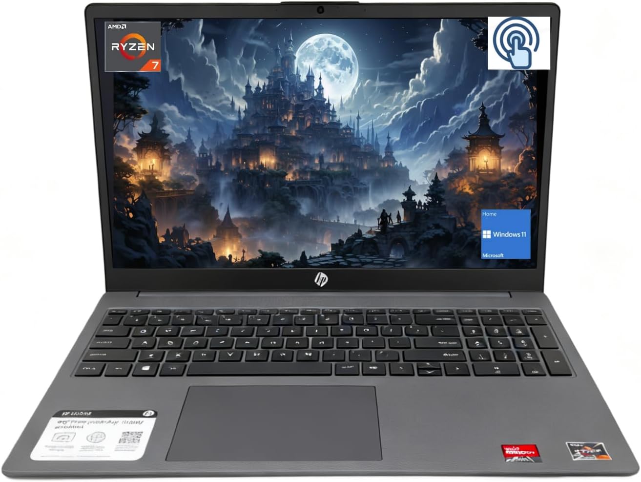 LAPTOP HP 15.6 PULGADAS TOUCHSCREEN FHD AMD RYZEN 7 5825U 16GB RAM 512GB SSD WINDOWS 11 HOME REACONDICIONADA - 1
