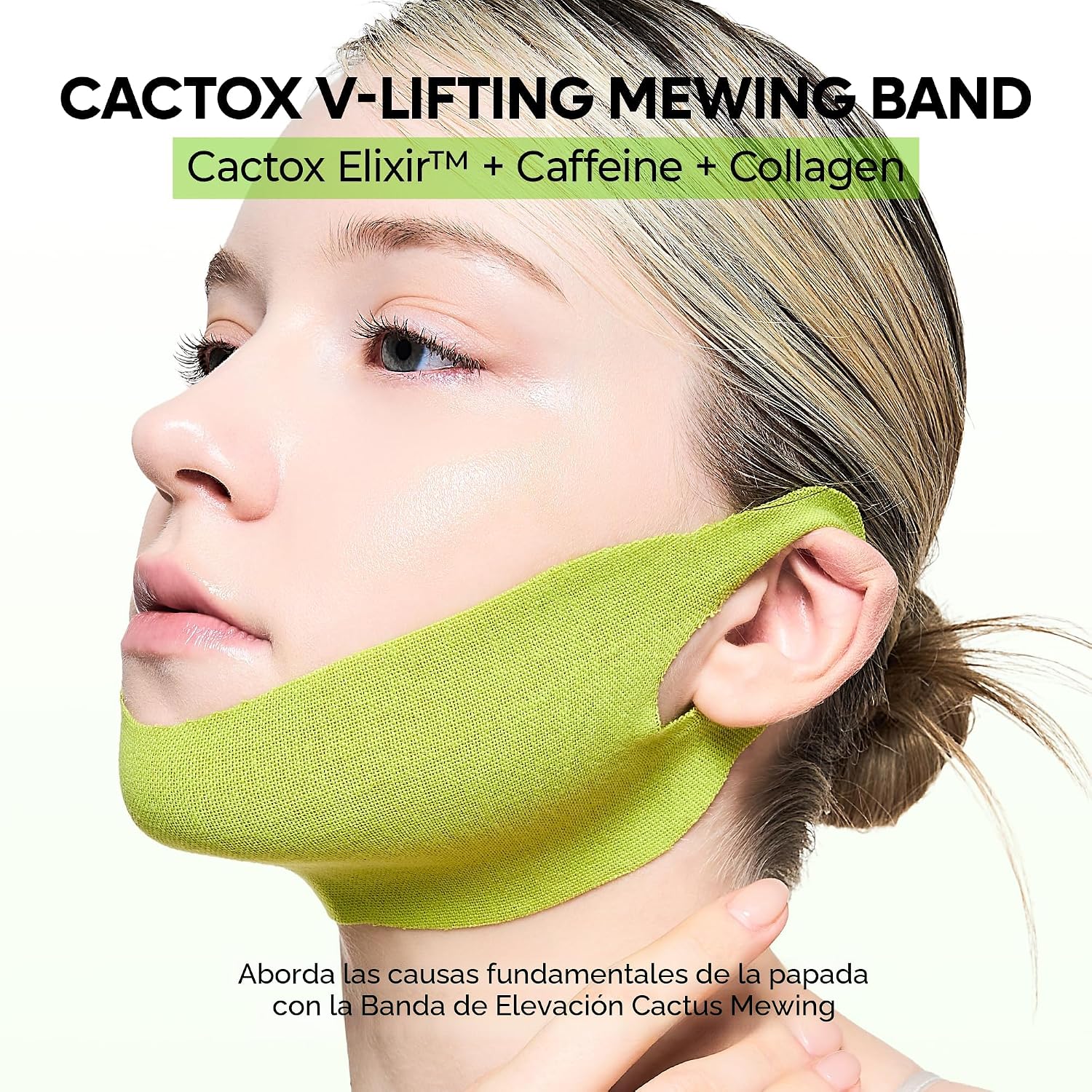 BANDA LIFTING V-LINE DR.MELAXIN CACTOX CON CACTUS, CAFEÍNA Y COLÁGENO - 2