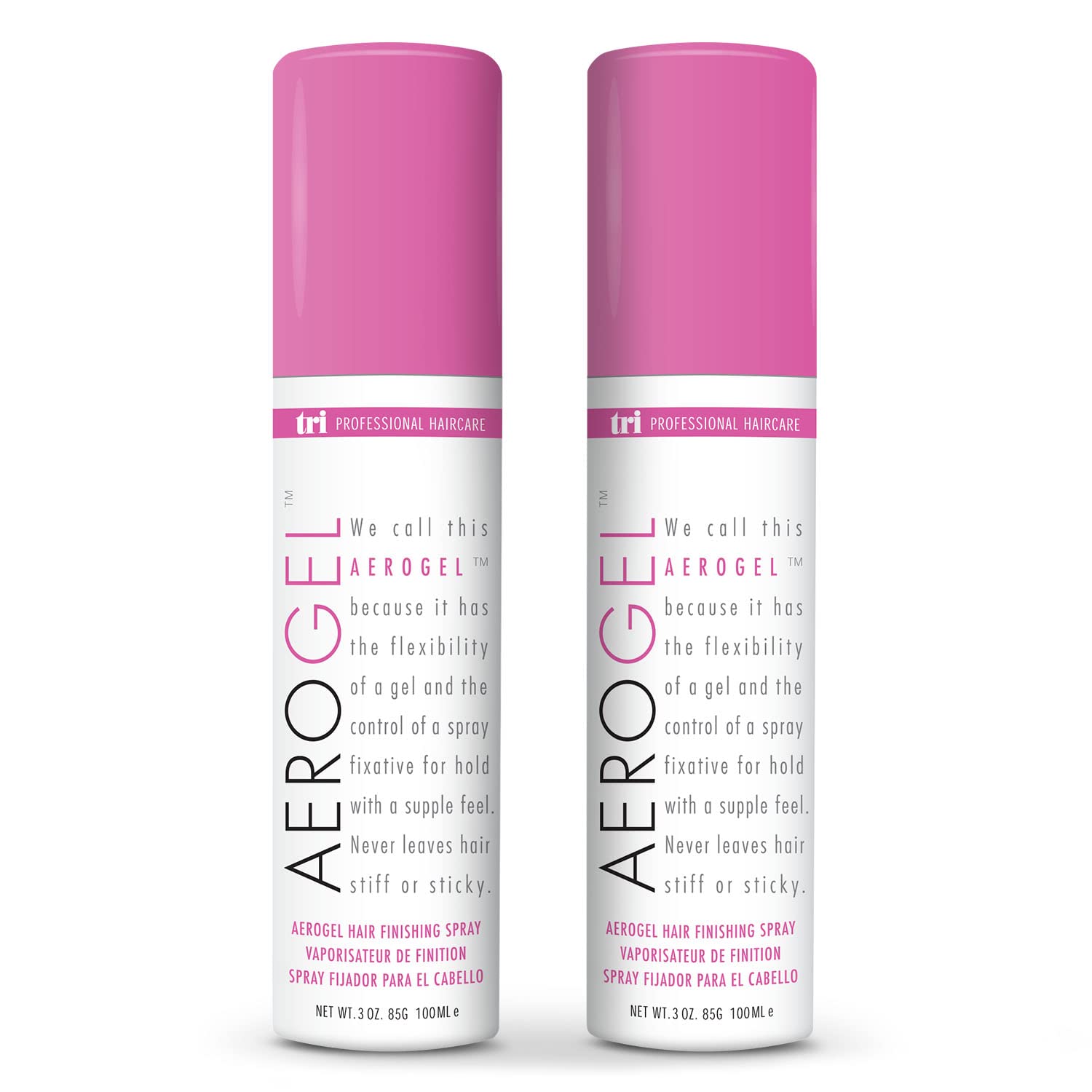 SPRAY FIJADOR TRI DESIGN AEROGEL STRONG HOLD VOLUMIZING 3 OZ PACK X2 - 1
