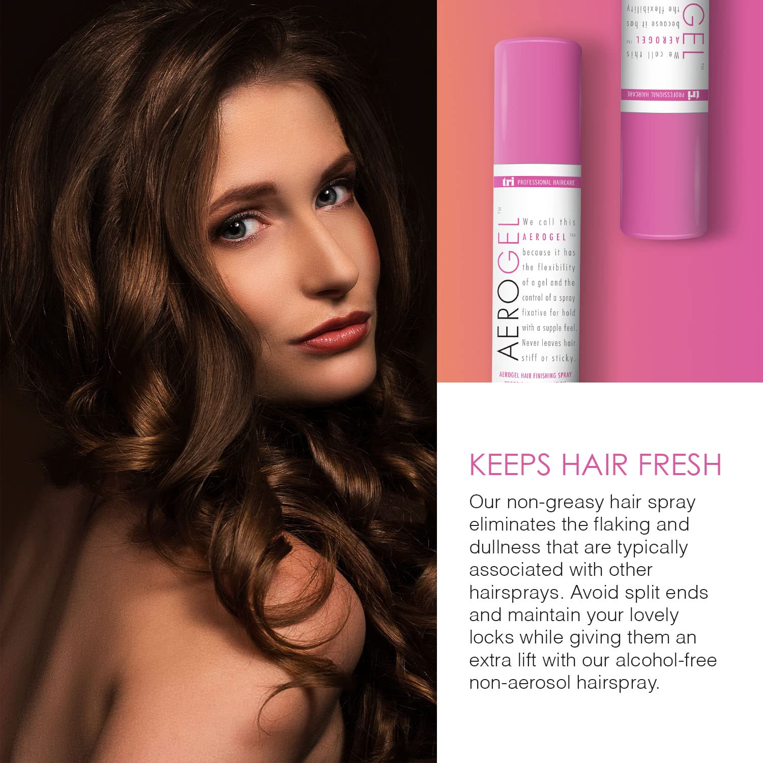 SPRAY FIJADOR TRI DESIGN AEROGEL STRONG HOLD VOLUMIZING 3 OZ PACK X2 - 5