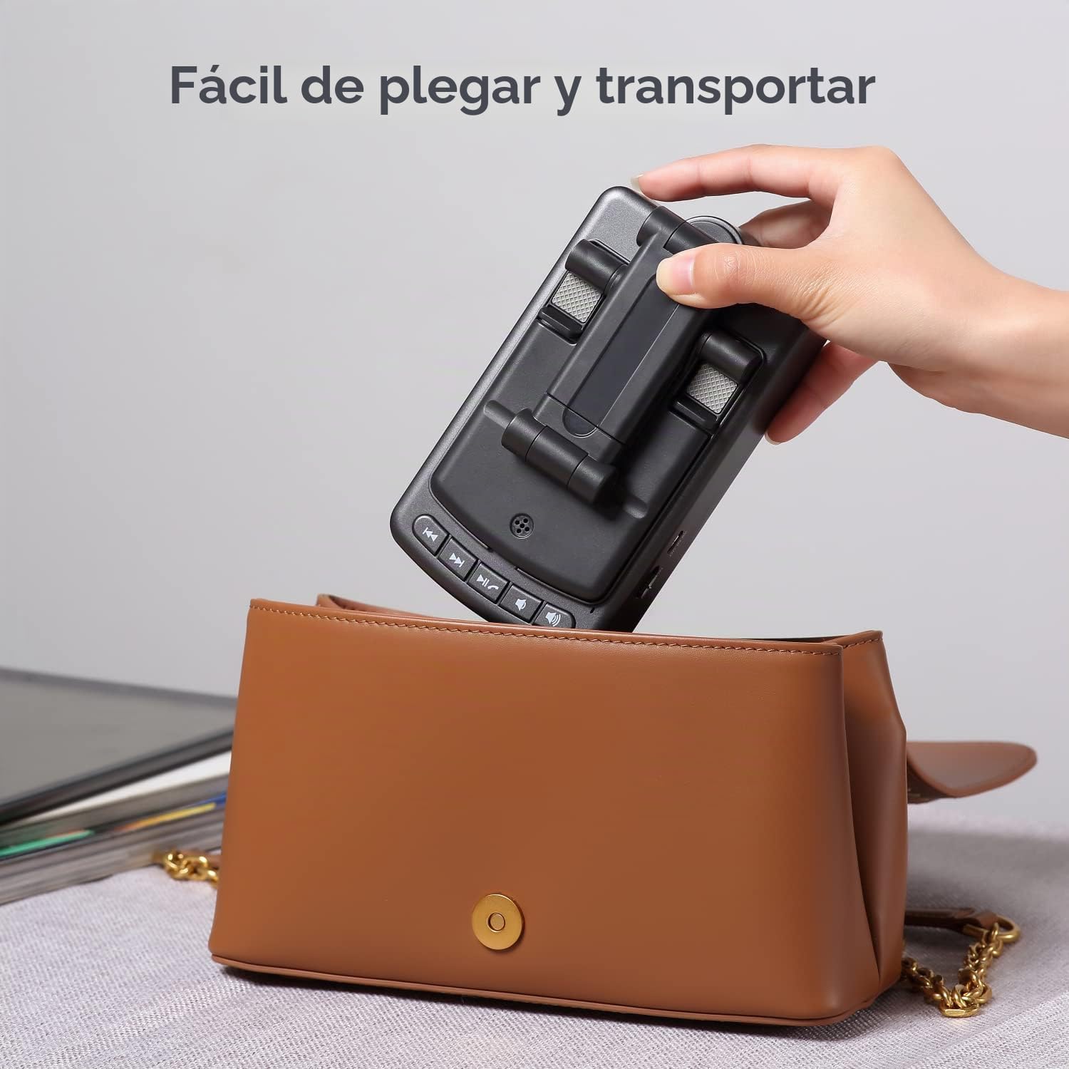 PARLANTE PORTÁTIL BLUETOOTH 5.3 CON SOPORTE PARA TELÉFONO IFKOO - 4