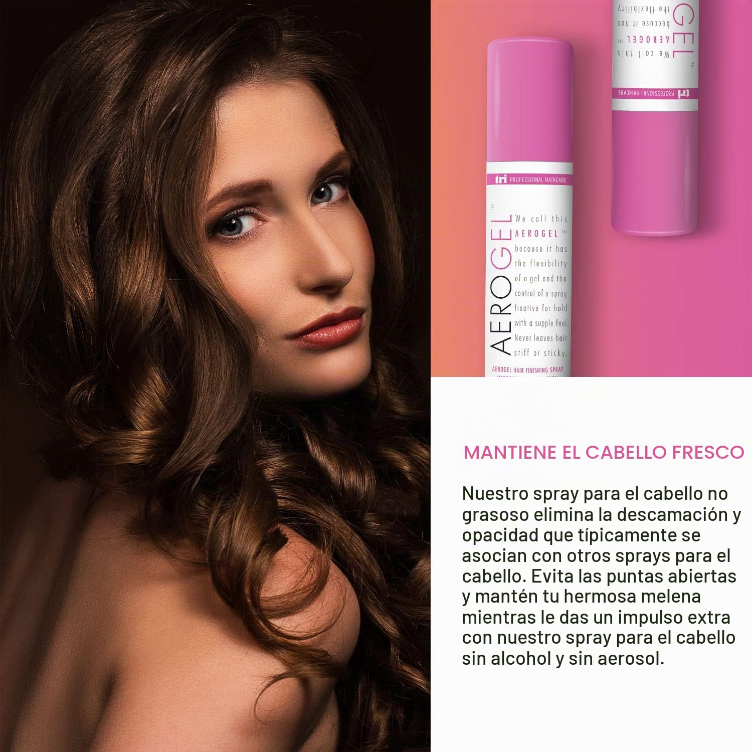 SPRAY FIJADOR CAPILAR TRI DESIGN AEROGEL STRONG HOLD VOLUMIZING 3 OZ - 5