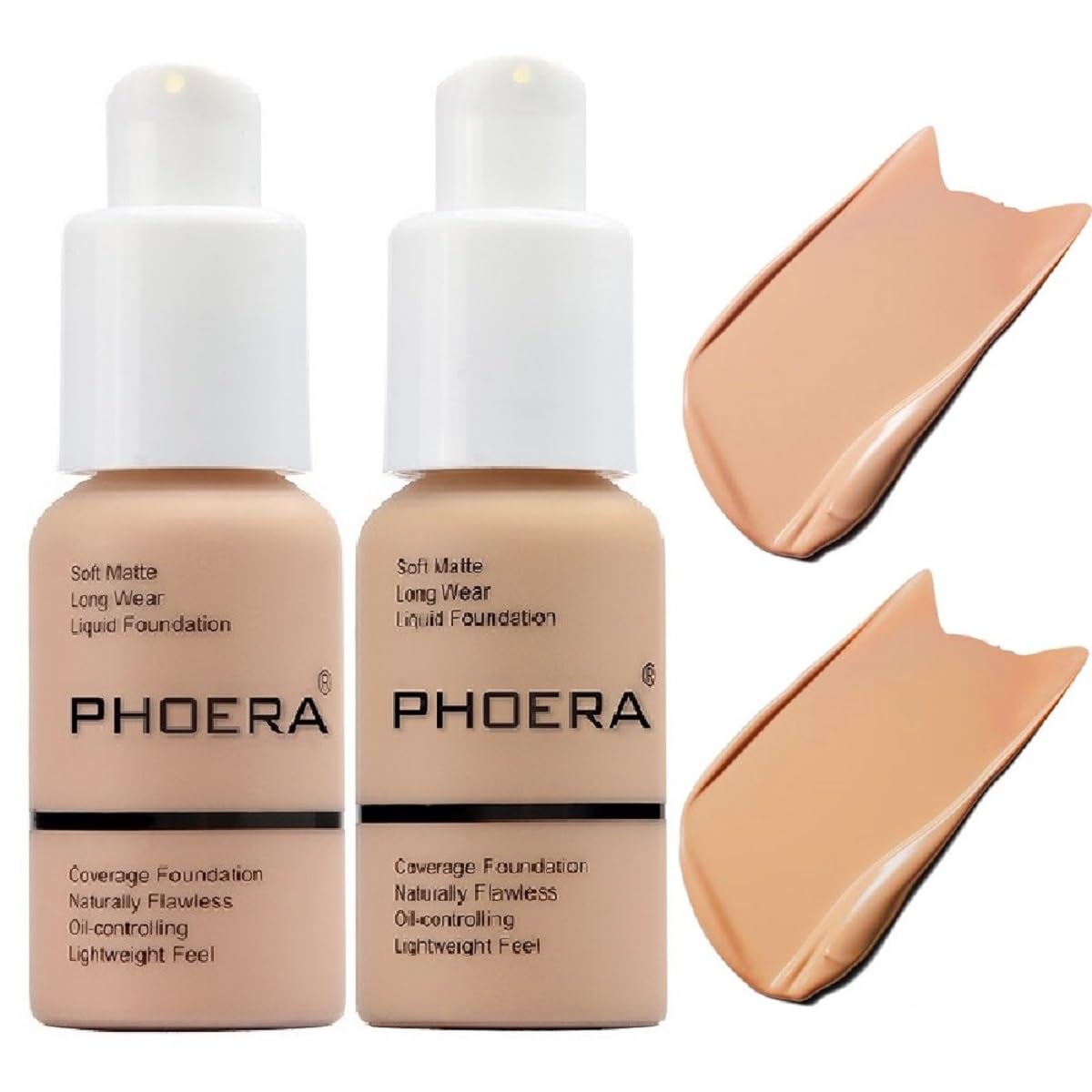 BASE DE MAQUILLAJE PHOERA 2 PACK TONOS 103 WARM PEACH Y 104 BUFF BEIGE - 1