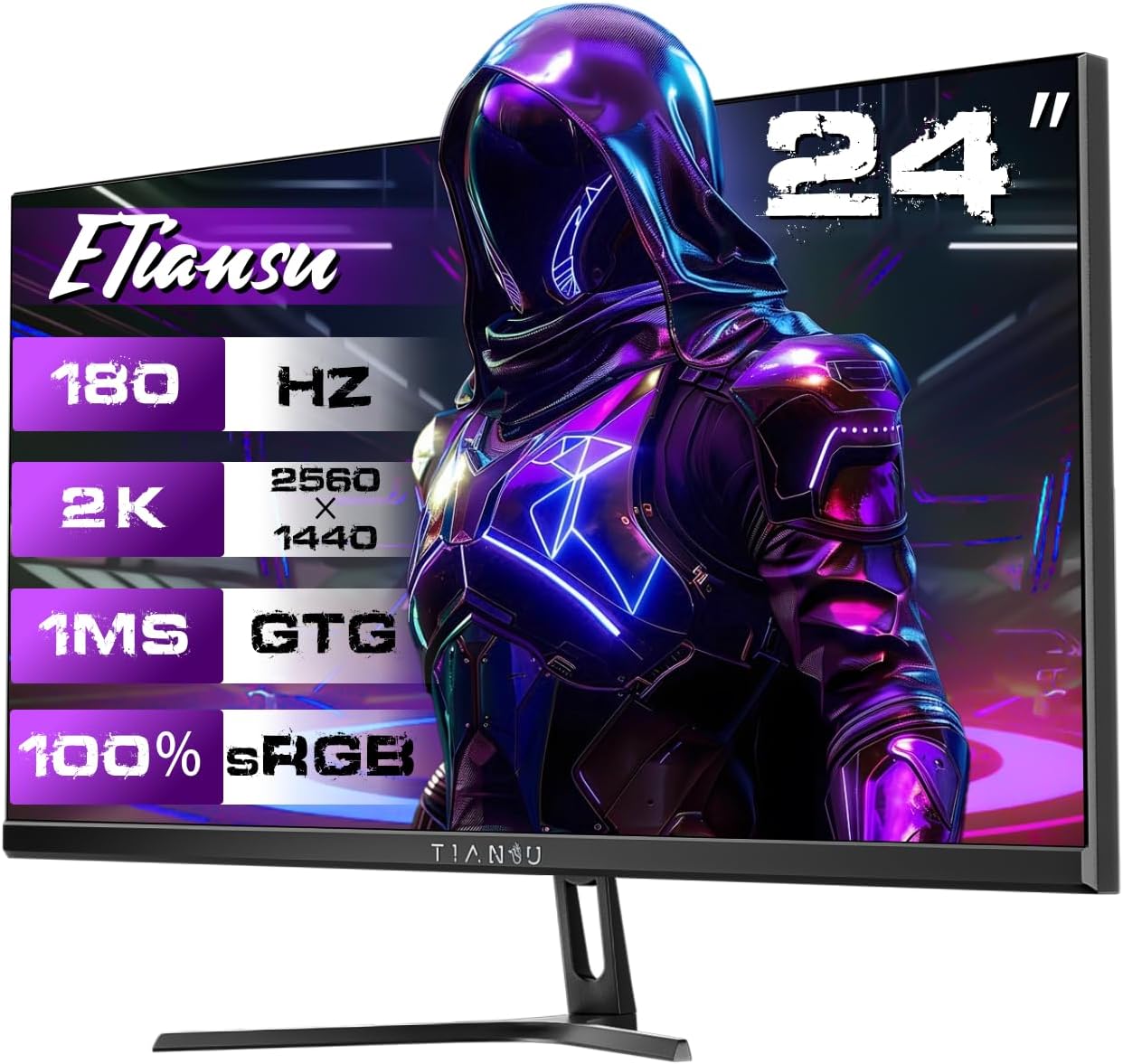 MONITOR GAMING ETIANSU 24 PULGADAS QHD 180HZ IPS 1MS FREESYNC - 1