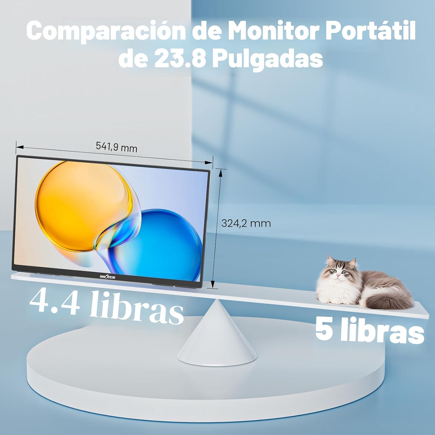 MONITOR PORTÁTIL INNOVIEW 23.8 PULGADAS 4K UHD 3840X2160 IPS - 3