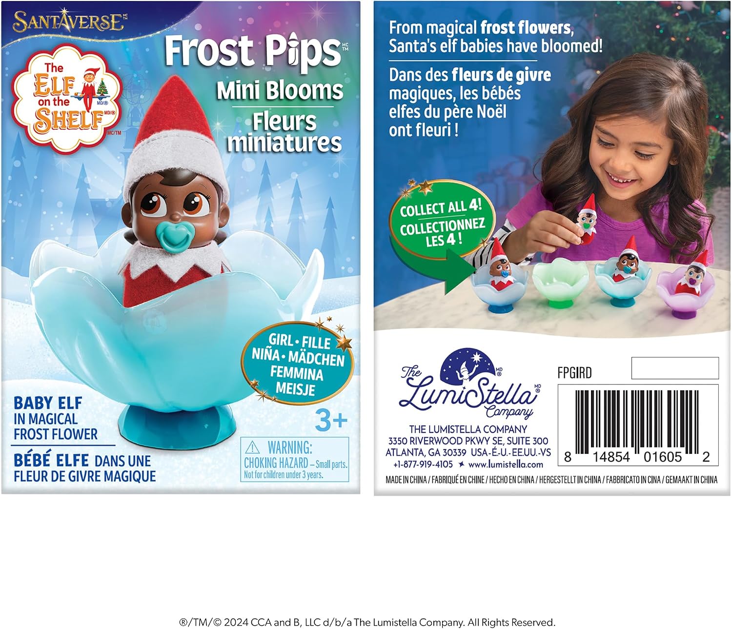 MUÑECA ELF ON THE SHELF FROST PIPS MINI BLOOMS BEBÉ NIÑA CON OJOS MARRONES - 3