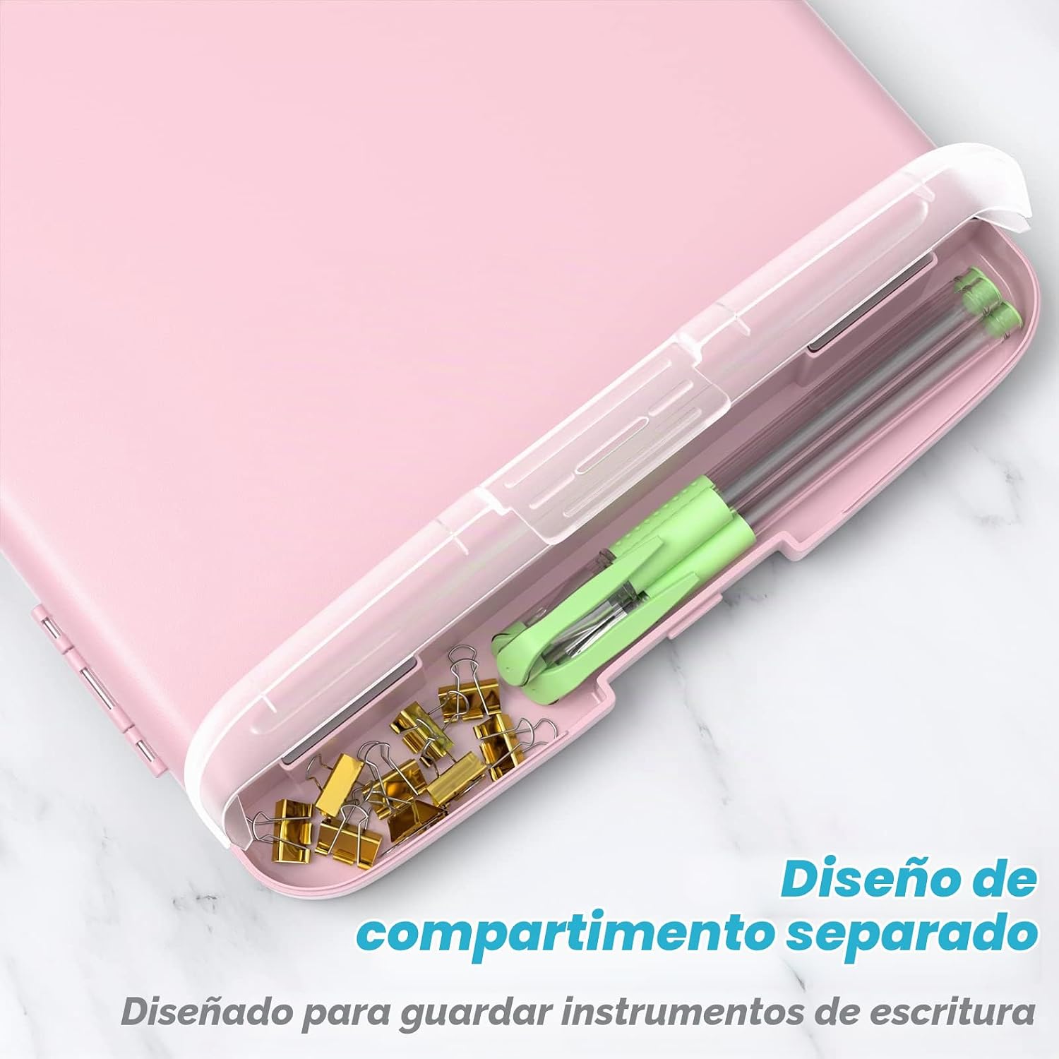 CARPETA PORTAFOLIO RIMILAK CON ALMACENAMIENTO 8.5 X 11 PULGADAS ROSA - 4