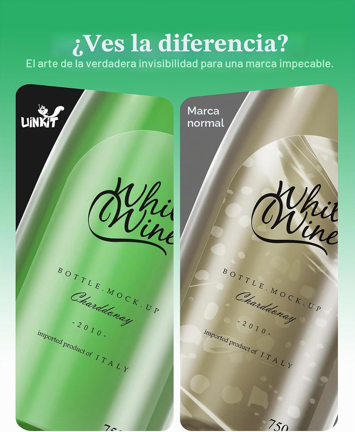 PAPEL ADHESIVO TRANSPARENTE IMPRIMIBLE UINKIT TAMAÑO CARTA 8.5X11 PULGADAS - 5