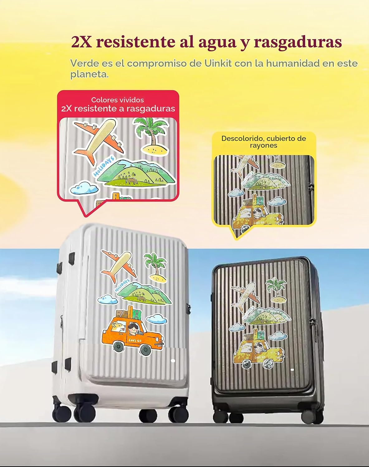 PAPEL ADHESIVO IMPRIMIBLE UINKIT BRILLANTE TAMAÑO CARTA 8.5X11' 50 HOJAS - 4