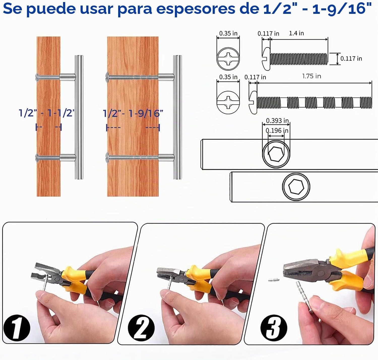 MANIJA PARA MUEBLE RAVINTE NÍQUEL CEPILLADO 4 PULGADAS CENTRO A CENTRO, PAQUETE DE 10 - 4