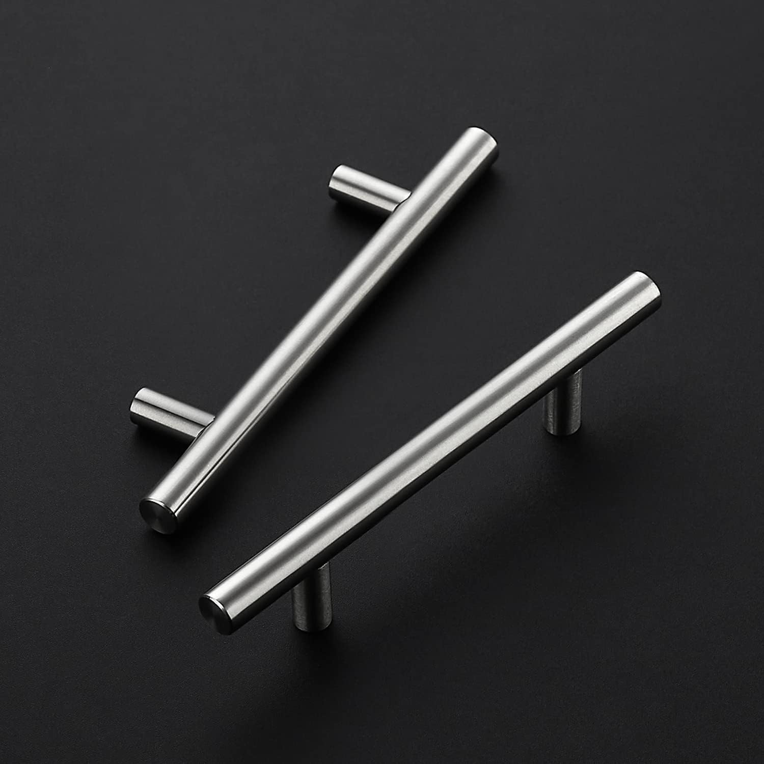 MANIJA PARA MUEBLE RAVINTE NÍQUEL CEPILLADO 3-1/2 PULGADAS CC, PAQUETE DE 24 - 2