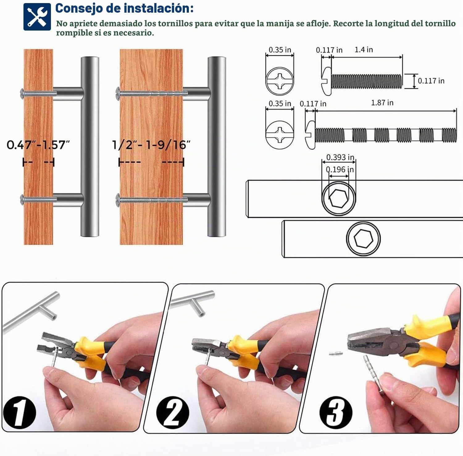 MANIJA PARA MUEBLE RAVINTE NÍQUEL CEPILLADO 5 PULGADAS, PAQUETE DE 10 - 4