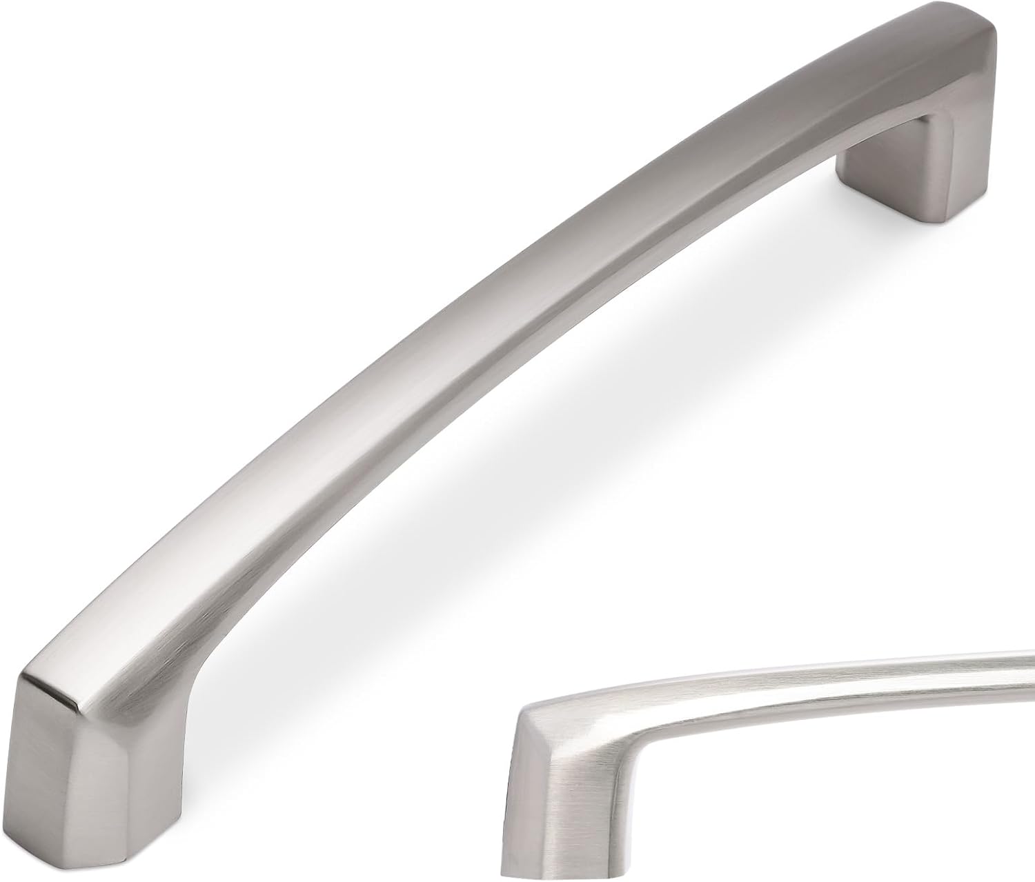 MANIJA PARA MUEBLE 5 PULGADAS NÍQUEL SATINADO CEPILLADO PAQUETE 10 UNIDADES - 1