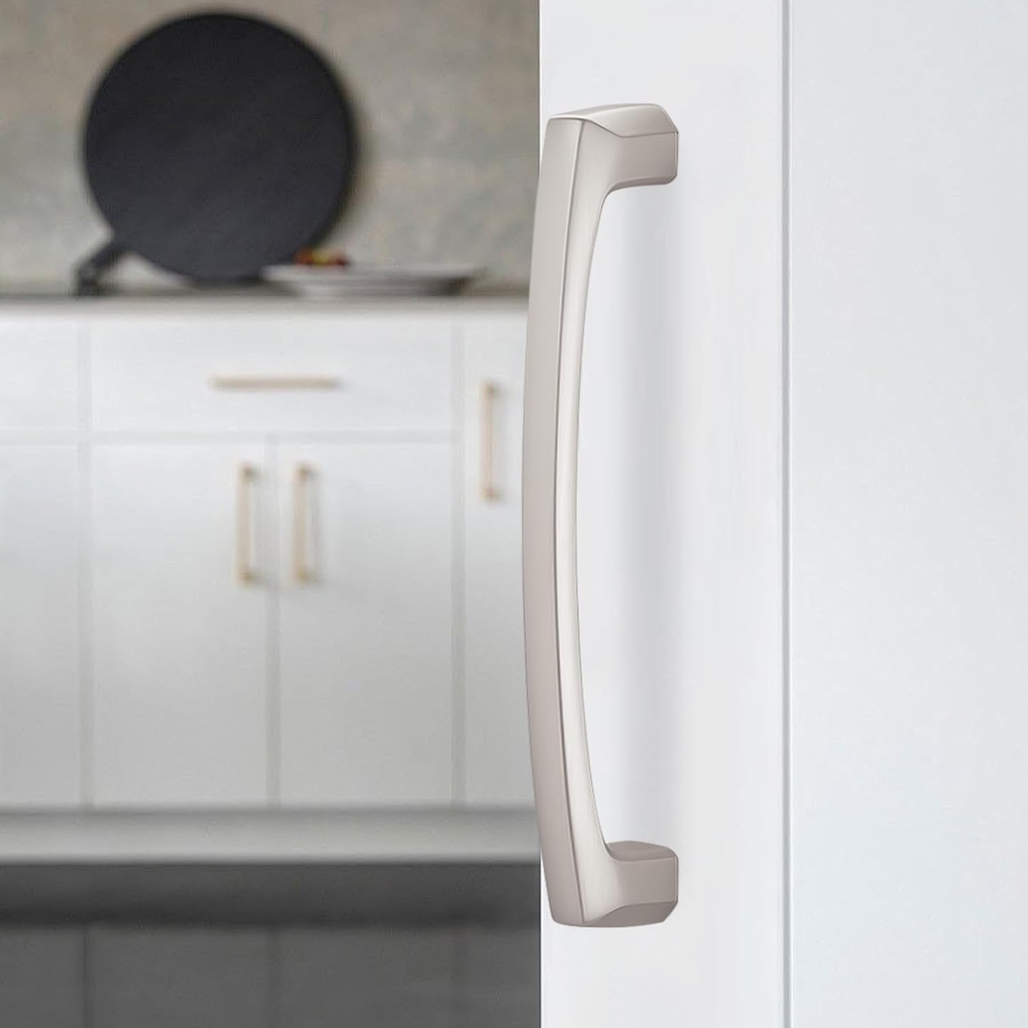 MANIJA PARA MUEBLE 5 PULGADAS NÍQUEL SATINADO CEPILLADO PAQUETE 10 UNIDADES - 3