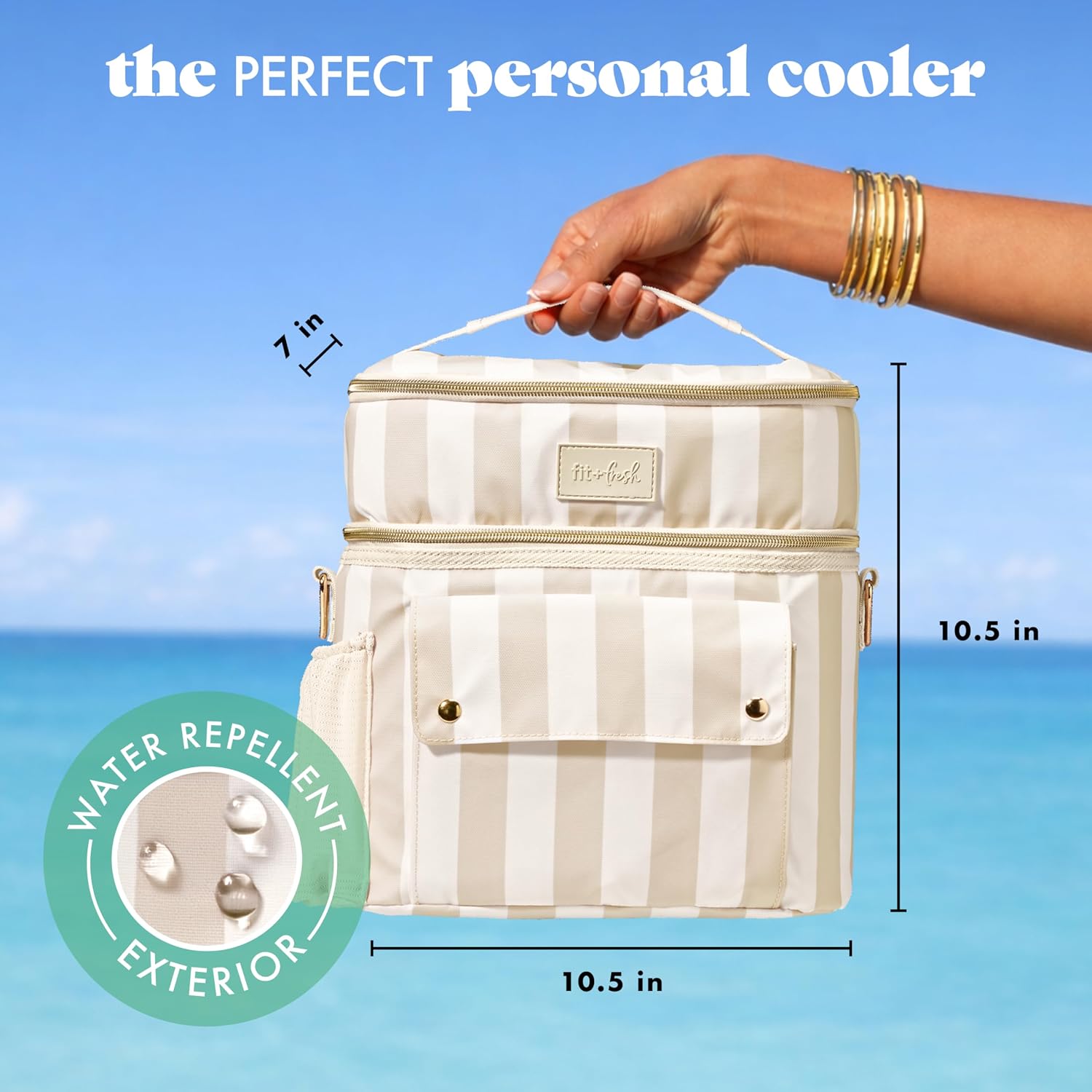 COOLER FIT Y FRESH SIDEKICK DUAL COMPARTMENT INSULATED SOFT BAG - 2