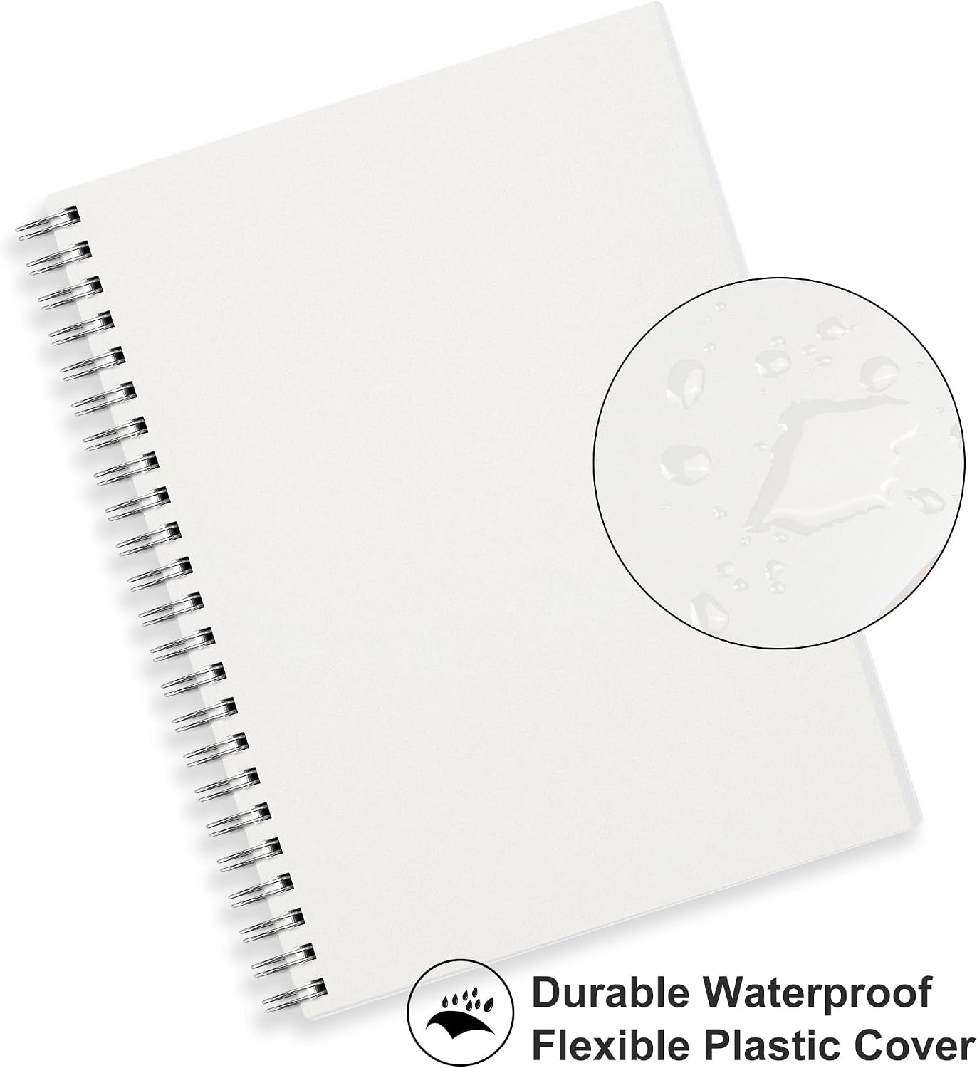 CUADERNO RETTACY ESPIRAL TAMAÑO A5 160 PÁGINAS TAPA PLÁSTICA WATERPROOF - 5