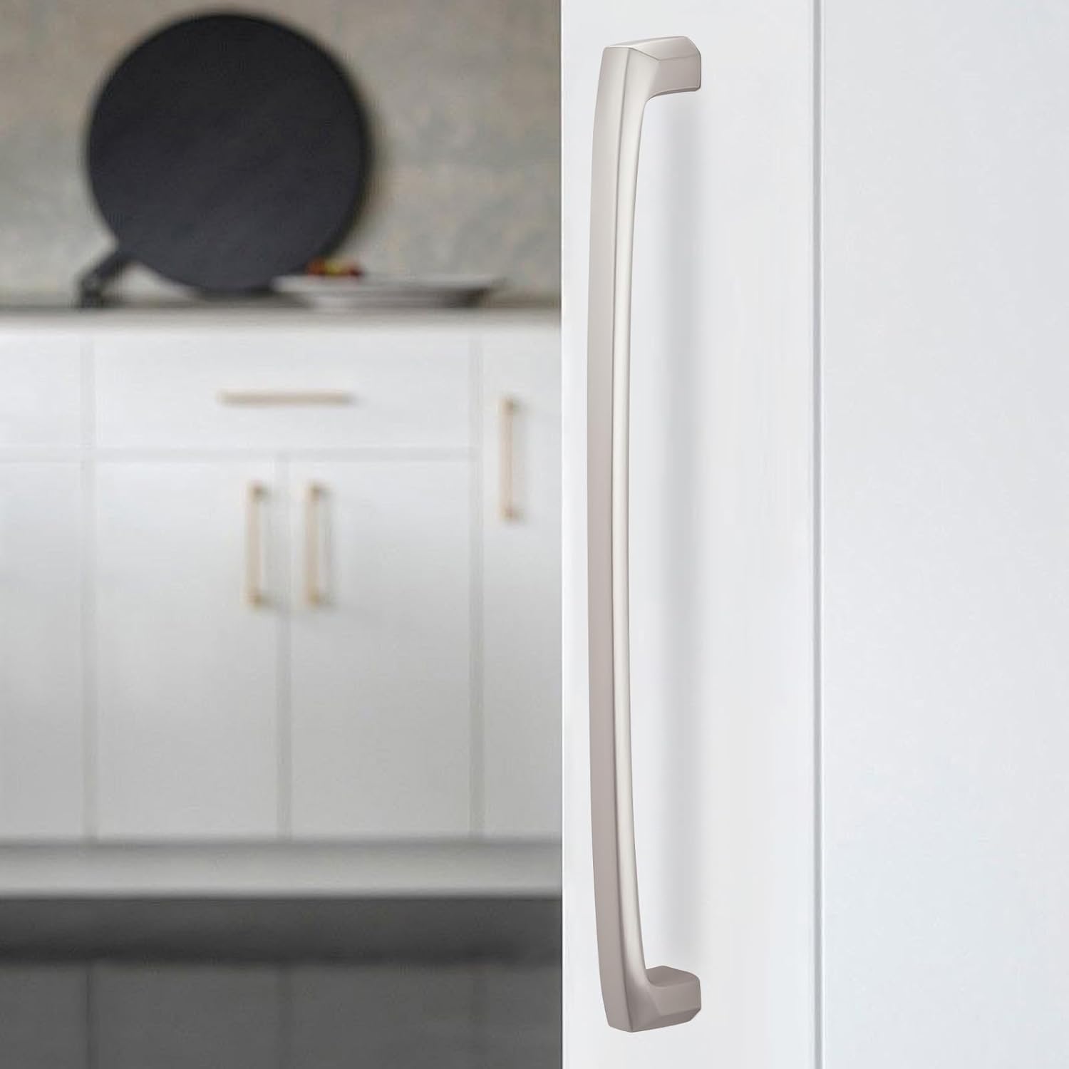MANIJA PARA MUEBLE 10 PULGADAS NÍQUEL SATINADO CEPILLADO PAQUETE 20 UNIDADES - 3