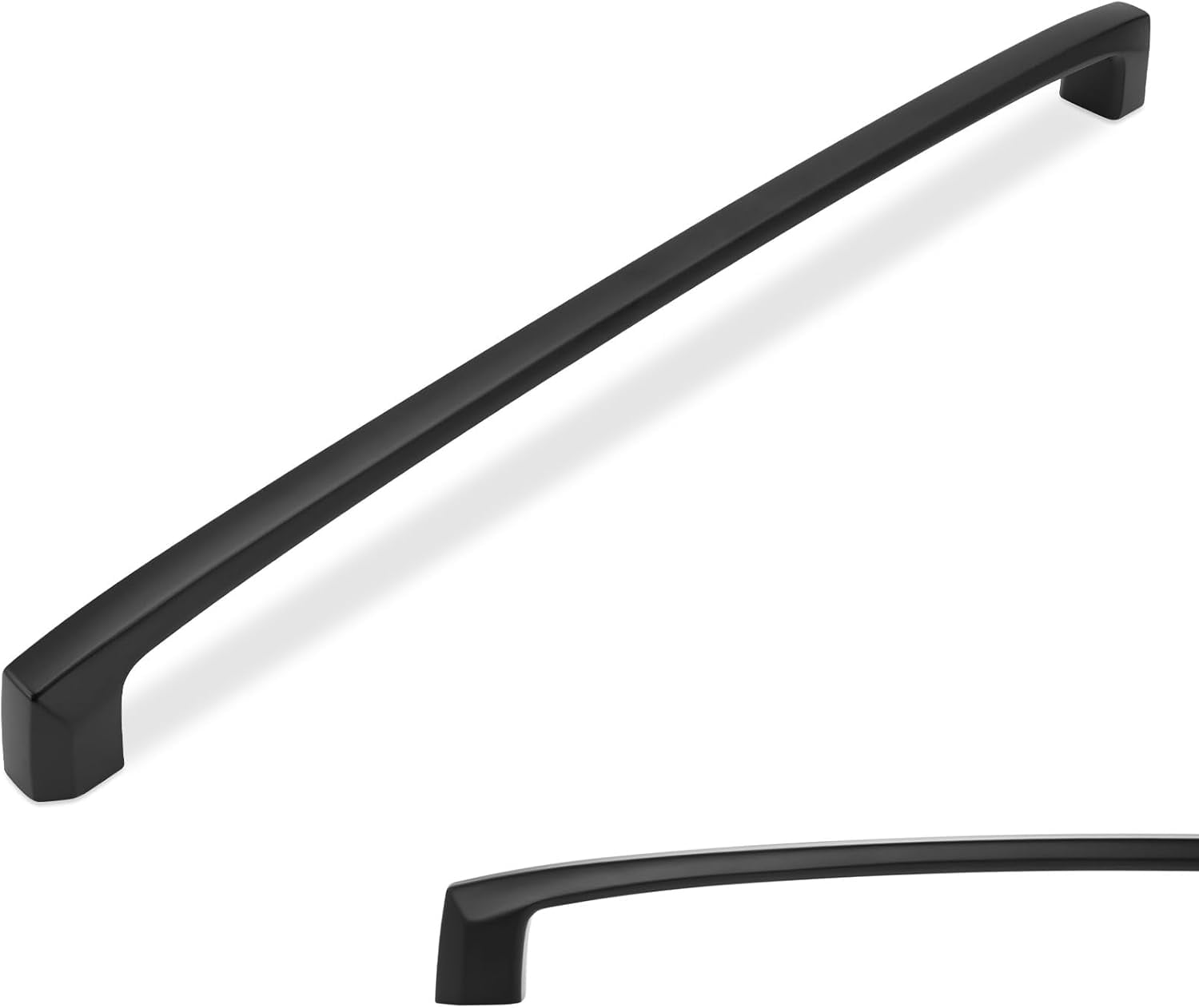 MANIJA PARA MUEBLE 10 PULGADAS ACERO ZINC NEGRO MATE JUEGO 6 PIEZAS - 1