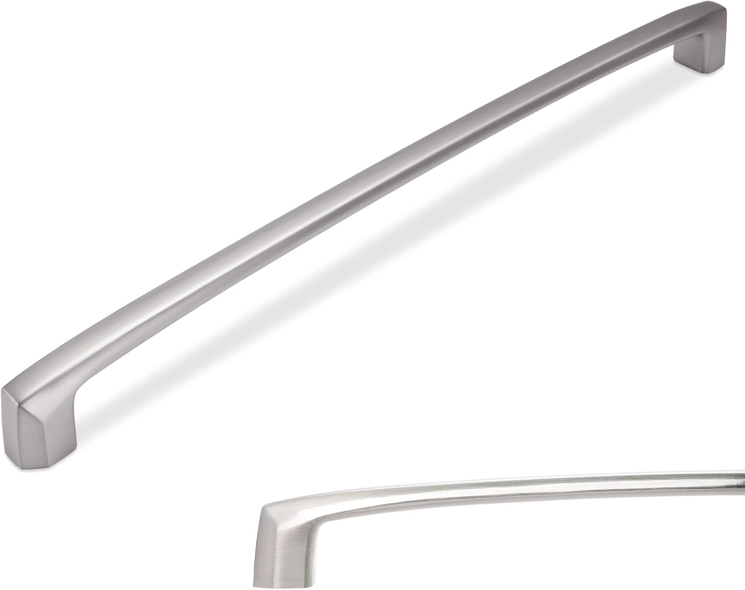 MANIJA PARA MUEBLE 10 PULGADAS NÍQUEL SATINADO CEPILLADO JUEGO DE 6 PIEZAS - 1
