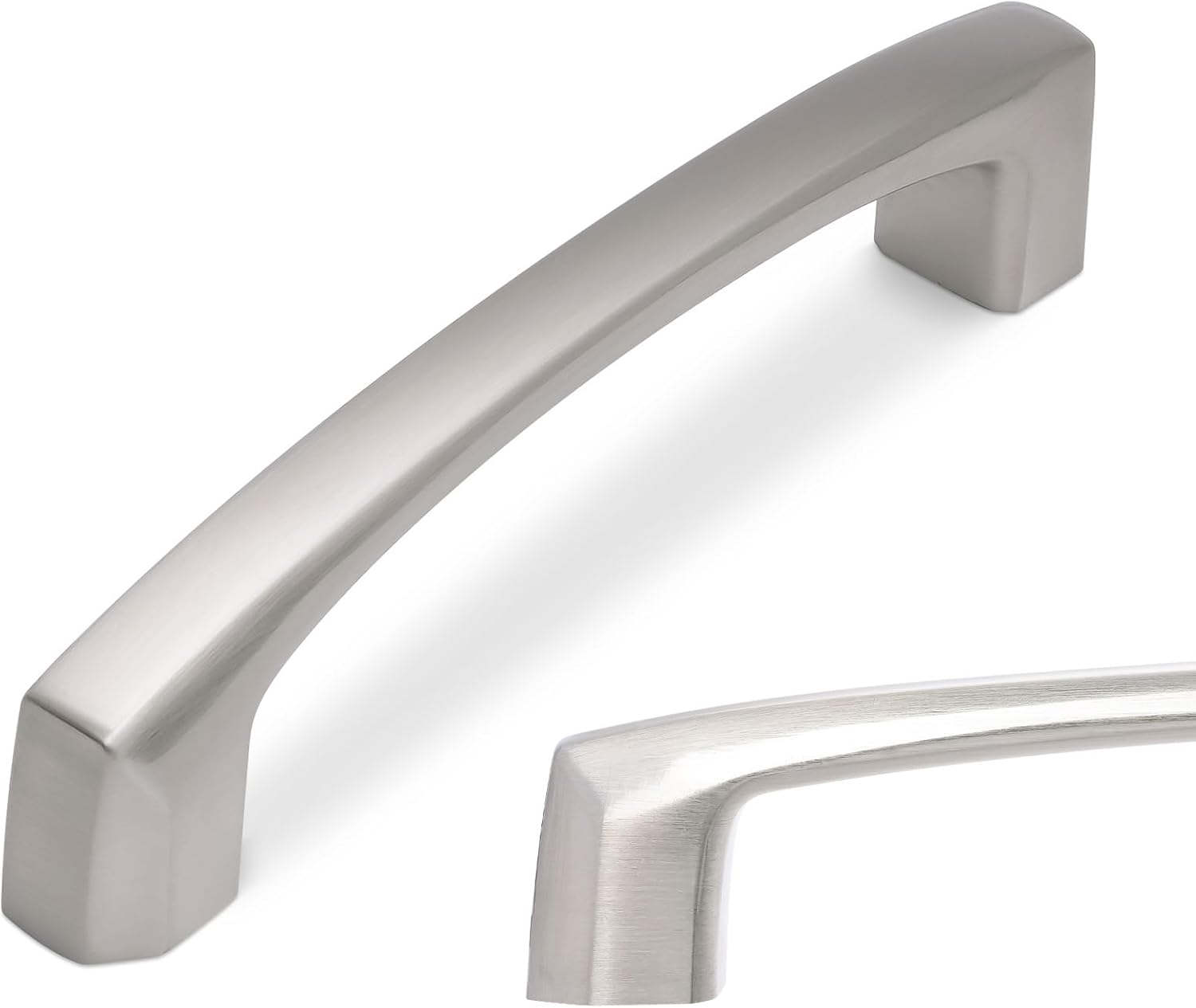 MANIJA PARA MUEBLE 3 PULGADAS NÍQUEL SATINADO CEPILLADO JUEGO DE 10 PIEZAS - 1