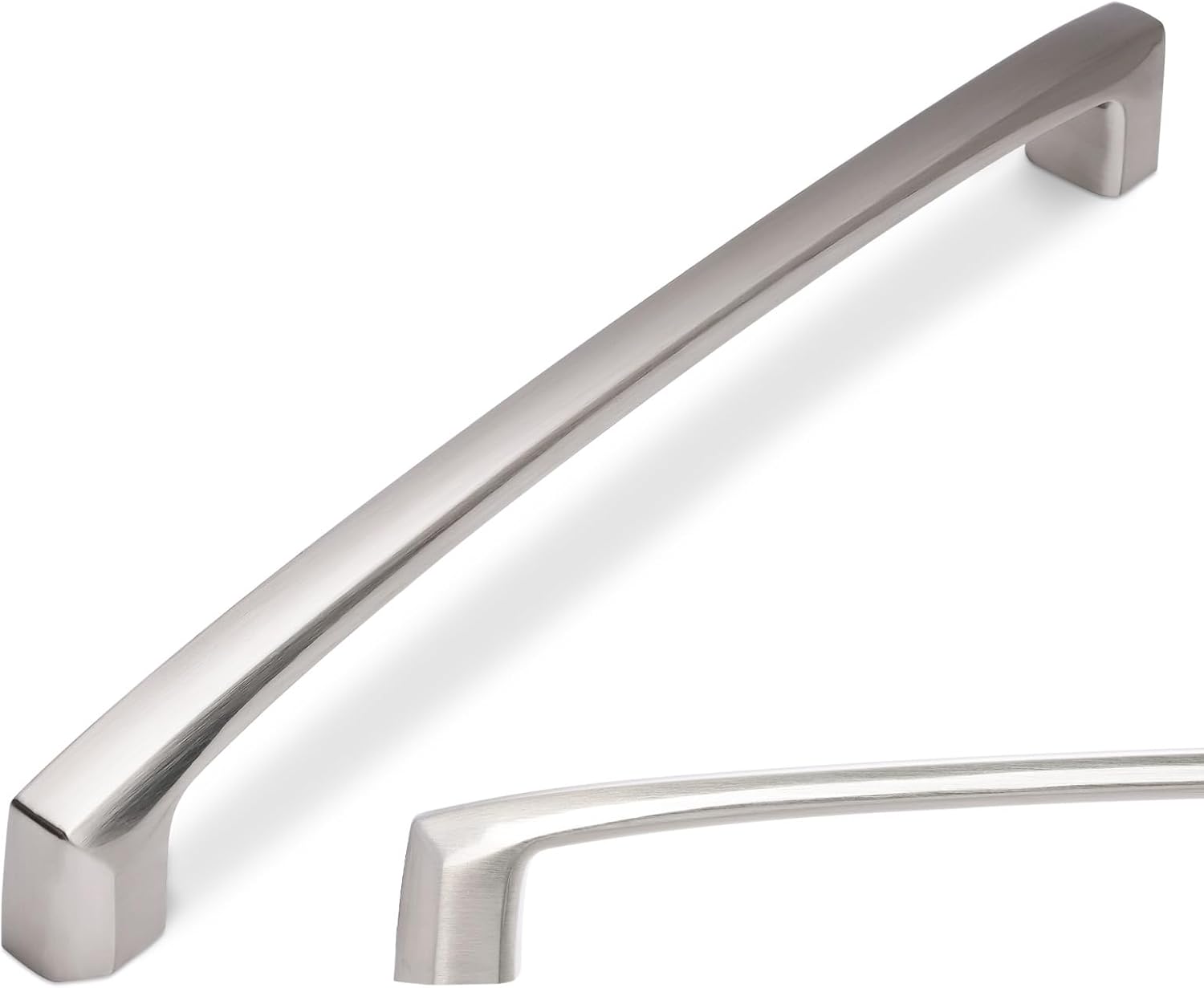 MANIJA PARA MUEBLE 7 PULGADAS NÍQUEL SATINADO CEPILLADO JUEGO DE 6 PIEZAS - 1
