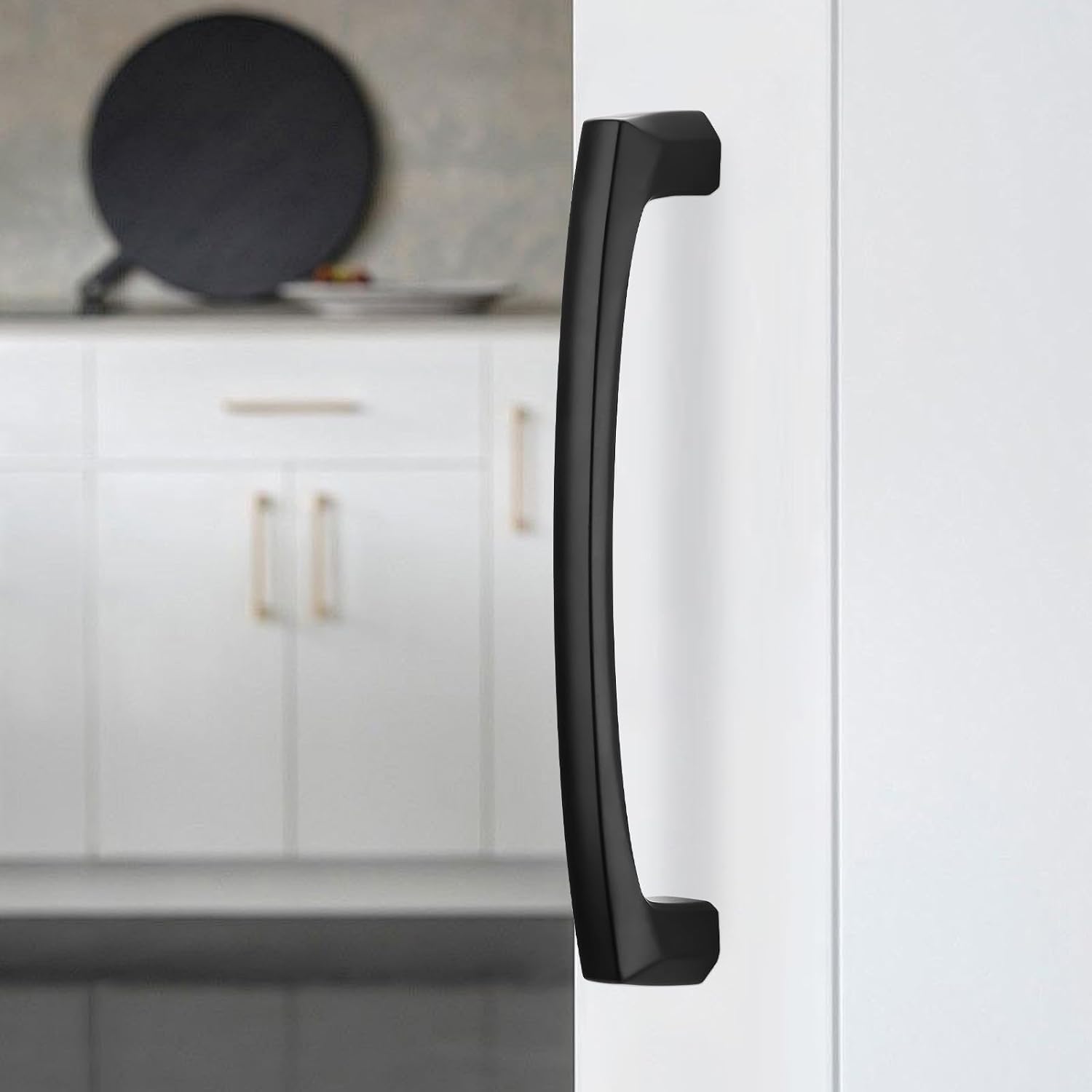 MANIJA PARA MUEBLES 5 PULGADAS BUKOBYHE NEGRO MATE ZINC ALEACIÓN PACK 2 UNIDADES - 2
