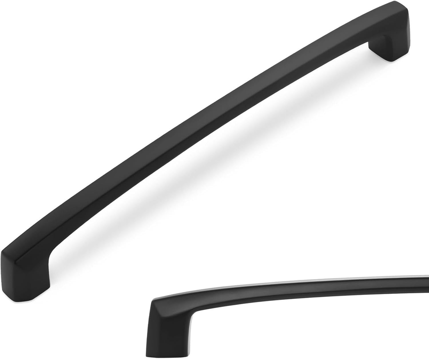 MANIJA PARA MUEBLE 192MM ACERO ZINC NEGRO MATE JUEGO 30 PIEZAS - 1