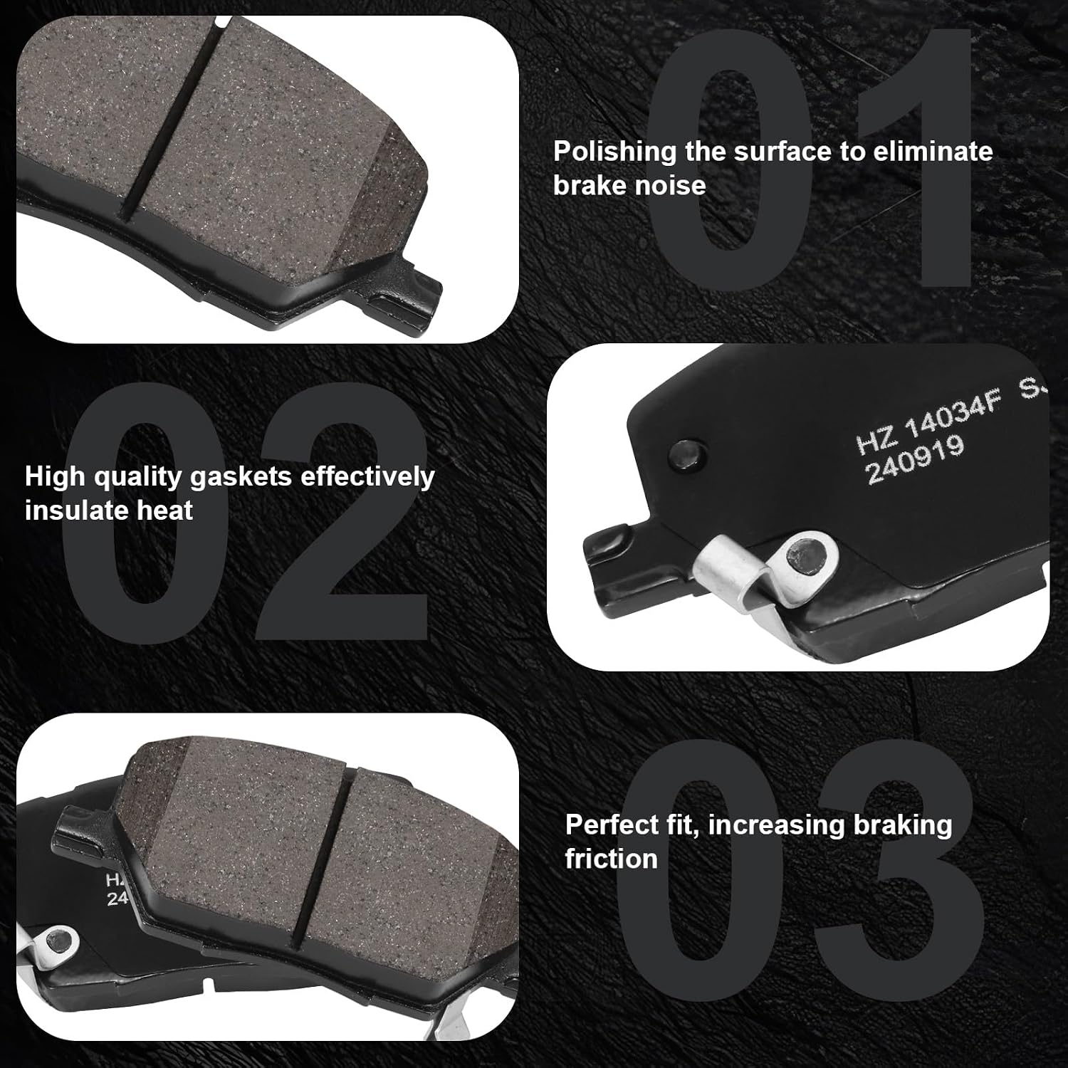 PASTILLAS DE FRENO DELANTERO CERÁMICAS D1811 PARA JEEP RENEGADE 2015-2021, JEEP COMPASS 2017-2022 Y FIAT 500X 2016-2021 - 4