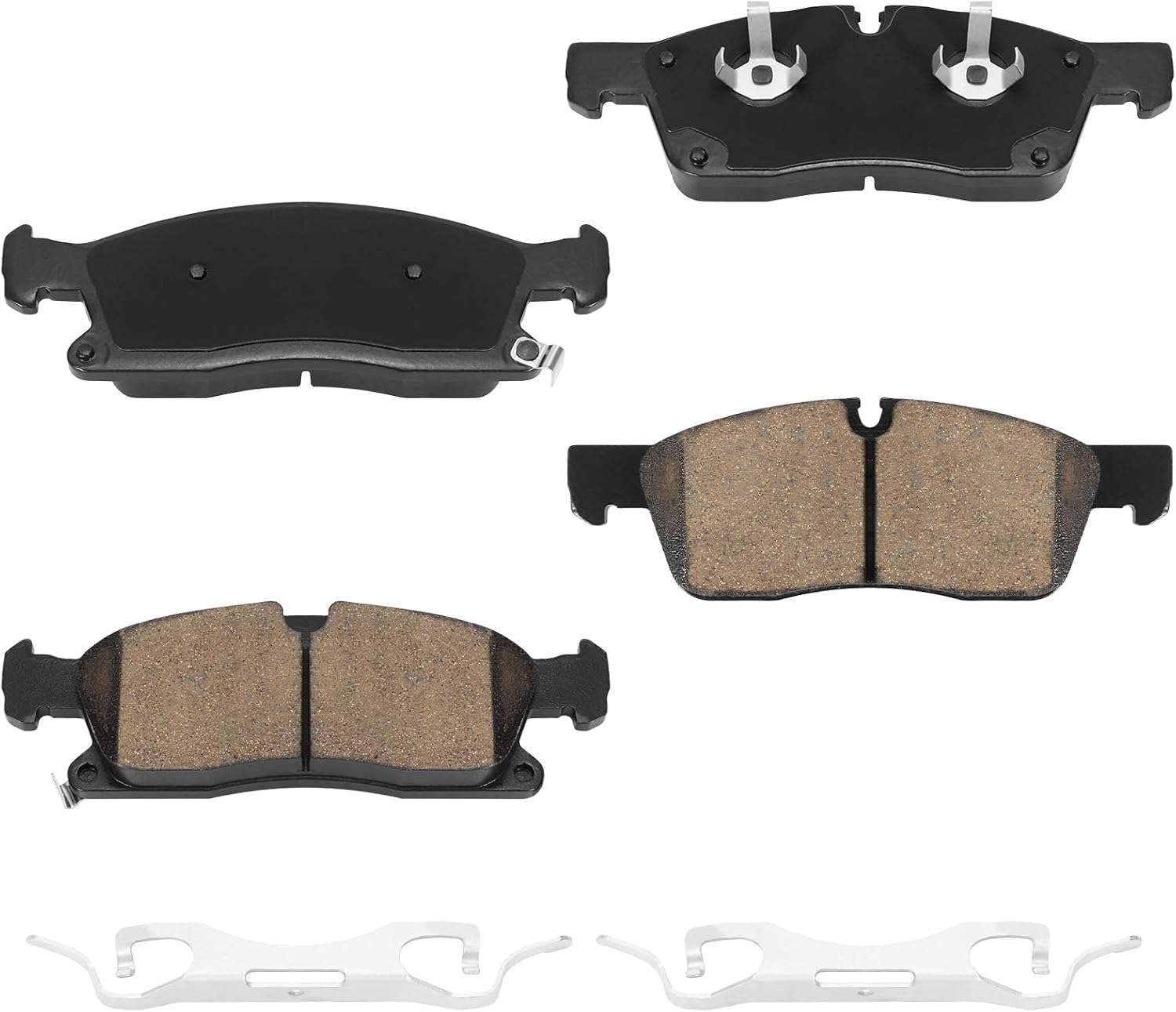 PASTILLAS DE FRENO DELANTERO CERÁMICAS D1455 PARA DODGE DURANGO 2011-2016 Y JEEP GRAND CHEROKEE 2011-2021 - 1