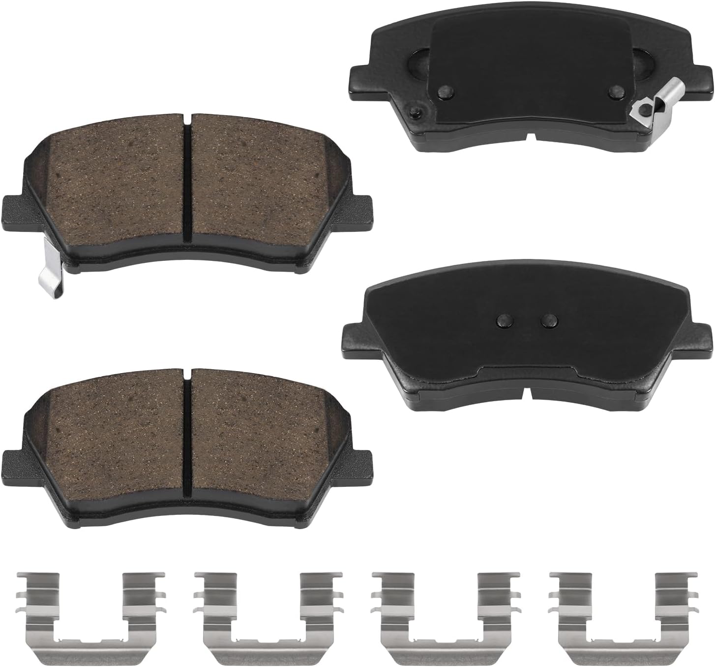 PASTILLAS DE FRENO DELANTERO CERÁMICAS D1828 PARA HYUNDAI ELANTRA GT 2016-2017, VELOSTER 2016-2017, KIA FORTE 2017-2018 - 1
