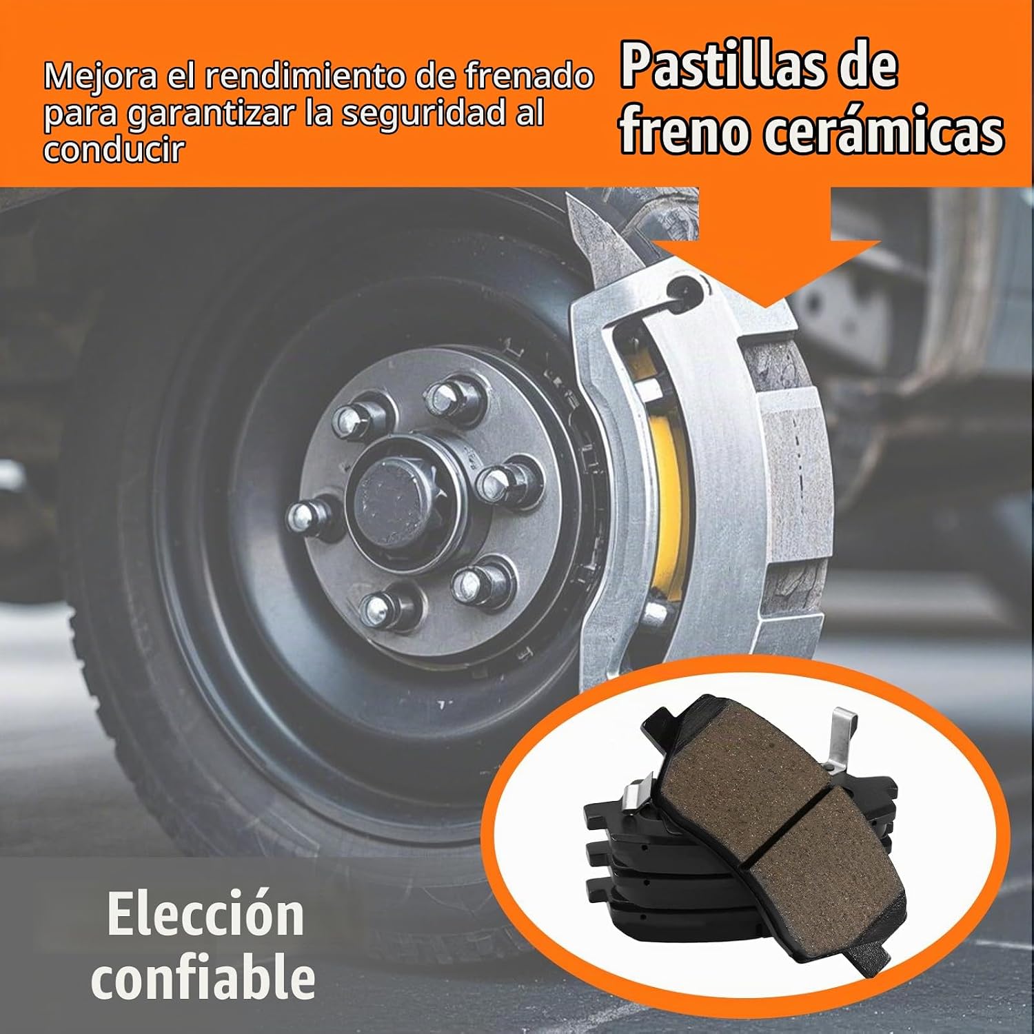 PASTILLAS DE FRENO DELANTERO CERÁMICAS D1828 PARA HYUNDAI ELANTRA GT 2016-2017, VELOSTER 2016-2017, KIA FORTE 2017-2018 - 5