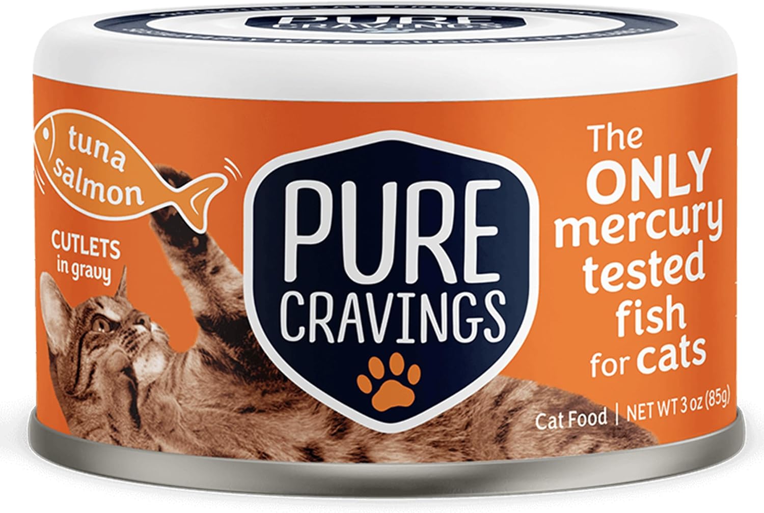 ALIMENTO HÚMEDO PARA GATOS PURE CRAVINGS VARIEDAD ATÚN, SALMÓN Y SARDINAS, PACK 12 LATAS - 2