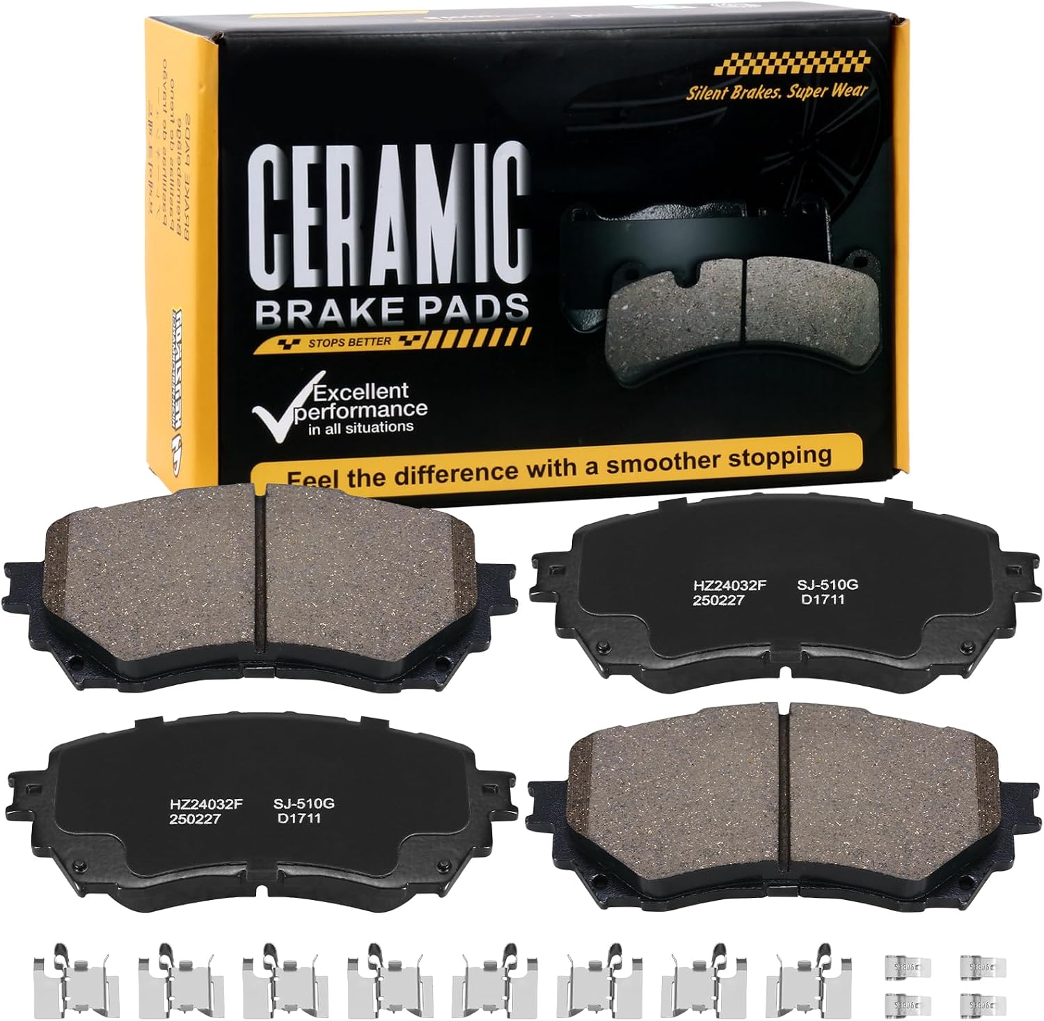 PASTILLAS DE FRENO DELANTERO CERÁMICAS D1711 PARA MAZDA 6 2014-2021 - 1