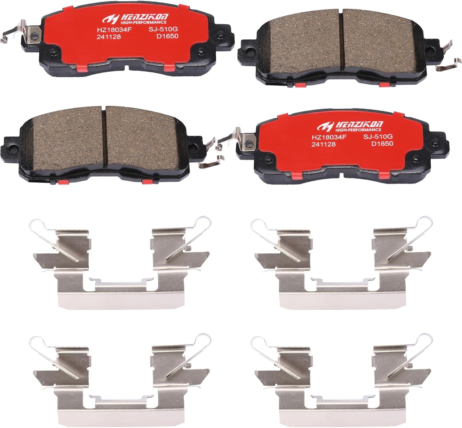 PASTILLAS DE FRENO DELANTERO CERÁMICAS D1650 PARA NISSAN ALTIMA 2013-2023 Y NISSAN LEAF 2014-2017 - 1