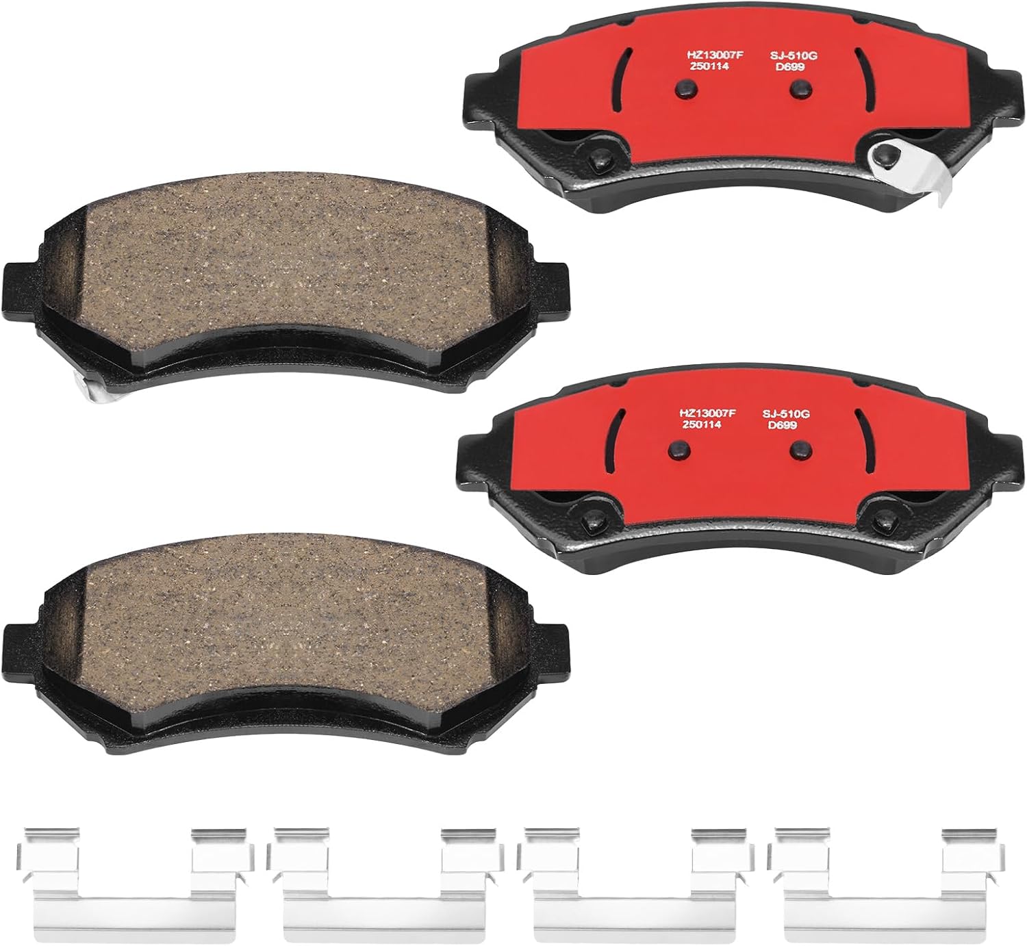 PASTILLAS DE FRENO DELANTERO CERÁMICAS D699 PARA OLDSMOBILE AURORA, INTRIGUE, SILHOUETTE, CHEVROLET IMPALA Y OTROS MODELOS - 1
