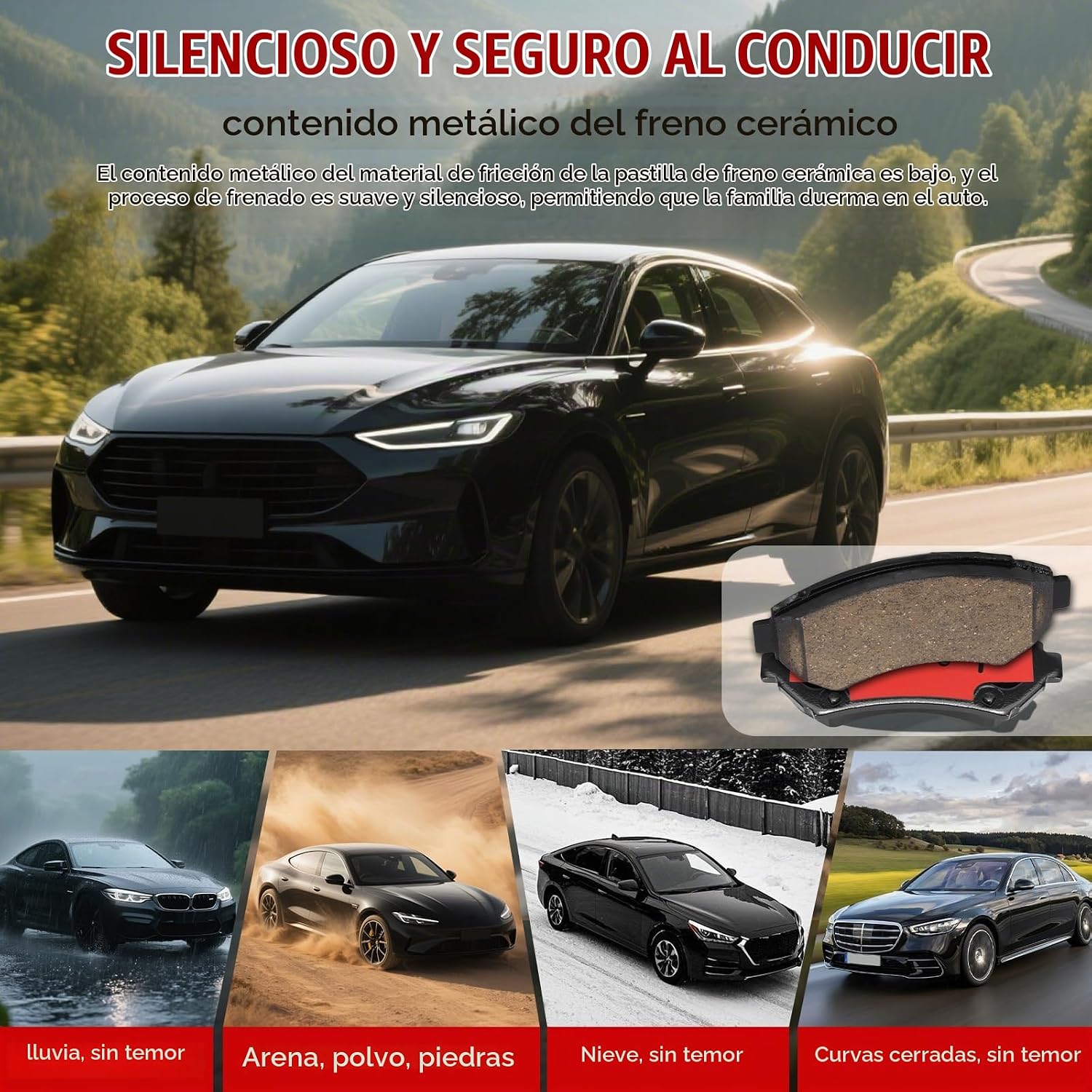 PASTILLAS DE FRENO DELANTERO CERÁMICAS D699 PARA OLDSMOBILE AURORA, INTRIGUE, SILHOUETTE, CHEVROLET IMPALA Y OTROS MODELOS - 4