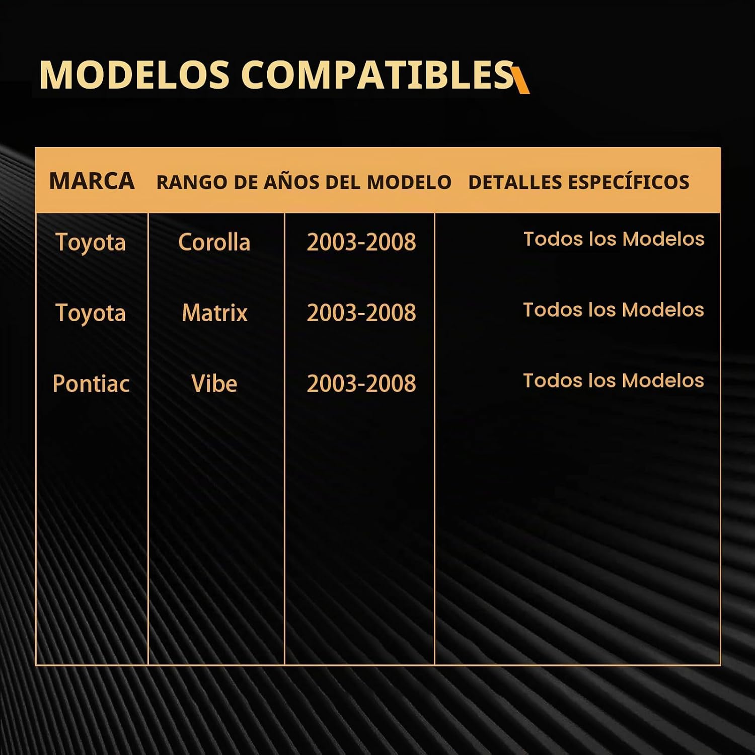 PASTILLAS DE FRENO DELANTERO CERÁMICAS D923 PARA TOYOTA COROLLA 2003-2008, TOYOTA MATRIX 2003-2008 Y PONTIAC VIBE 2003-2008 - 3