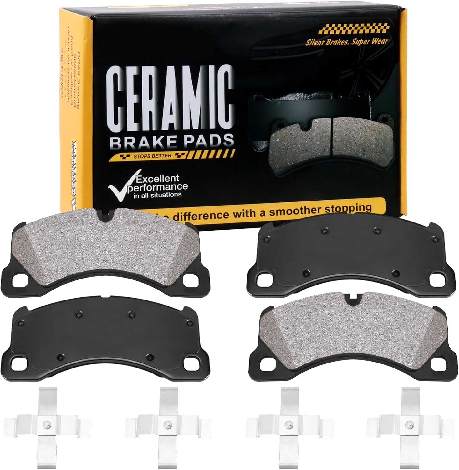 PASTILLAS DE FRENO DELANTERO CERÁMICAS D1349 PARA PORSCHE CAYENNE, MACAN, PANAMERA Y VOLKSWAGEN TOUAREG - 1