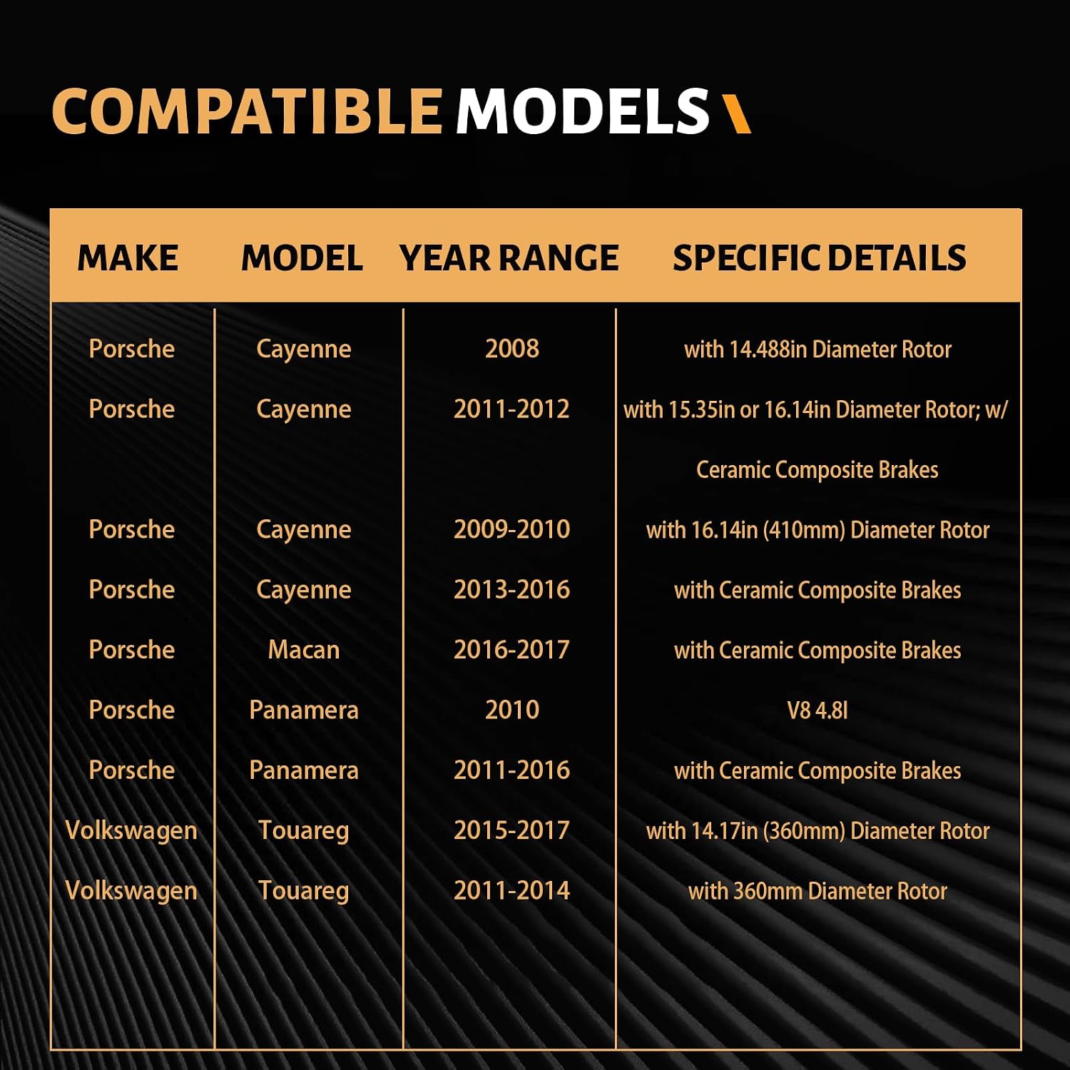 PASTILLAS DE FRENO DELANTERO CERÁMICAS D1349 PARA PORSCHE CAYENNE, MACAN, PANAMERA Y VOLKSWAGEN TOUAREG - 3