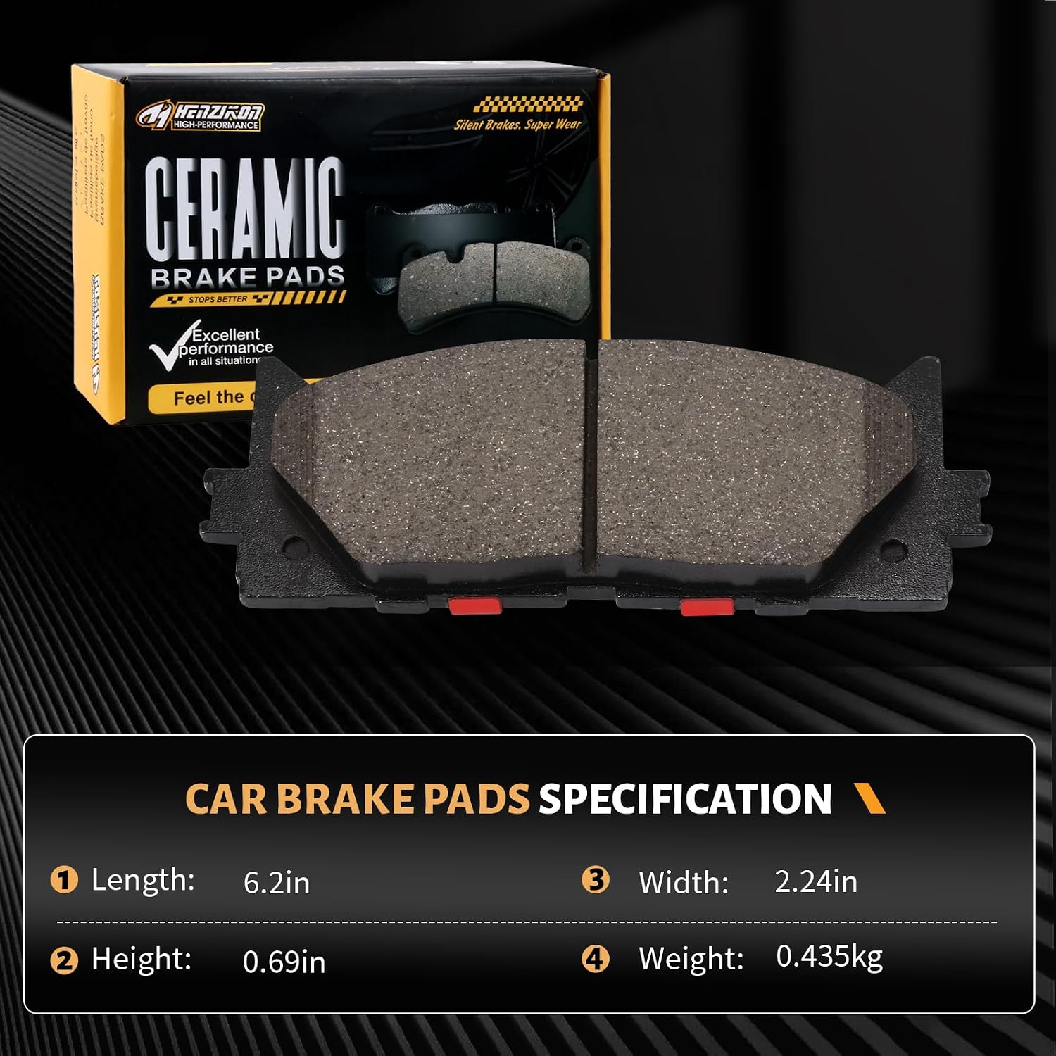 PASTILLAS DE FRENO DELANTERO CERÁMICAS D1293 PARA LEXUS ES300H, ES350 Y TOYOTA AVALON, CAMRY - 4