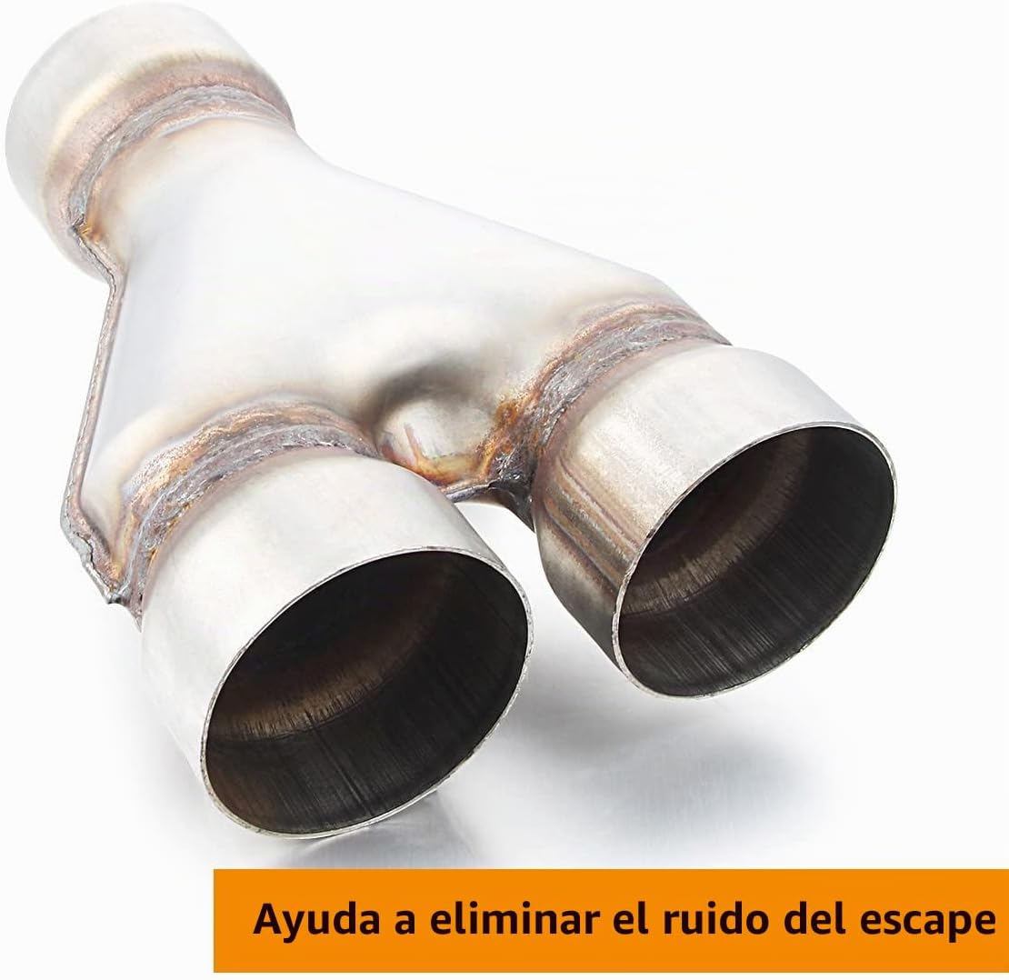 TUBO Y DE ESCAPE 3' ENTRADA, 3' SALIDA DUAL A-KARCK - 2