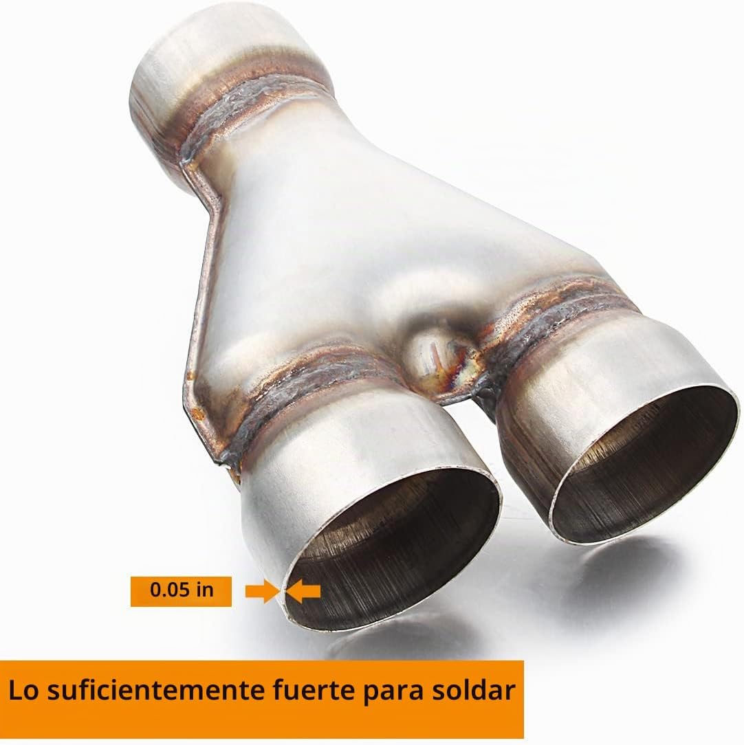 TUBO Y DE ESCAPE 3' ENTRADA, 3' SALIDA DUAL A-KARCK - 5