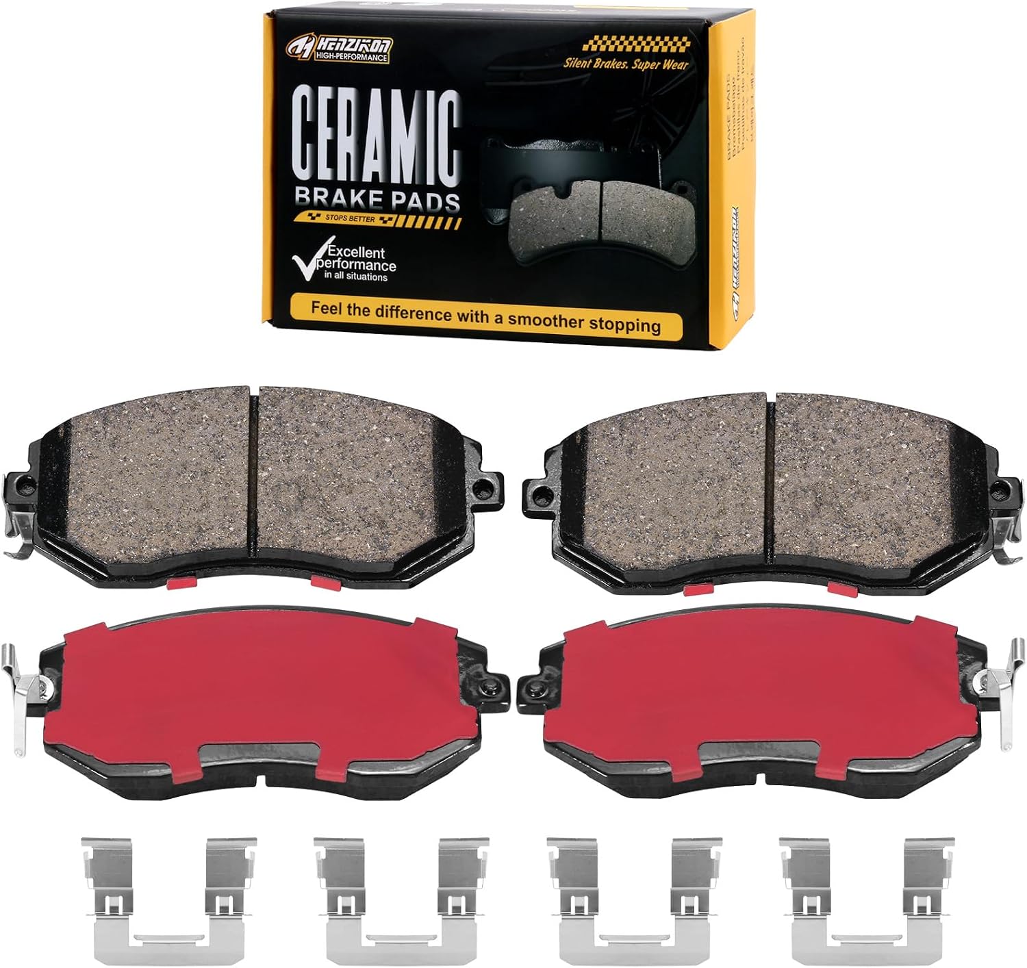 PASTILLAS DE FRENO DELANTERO CERÁMICAS D1539 PARA SCION FR-S, SUBARU BRZ, CROSSTREK, FORESTER, TOYOTA 86 Y GR86 - 1