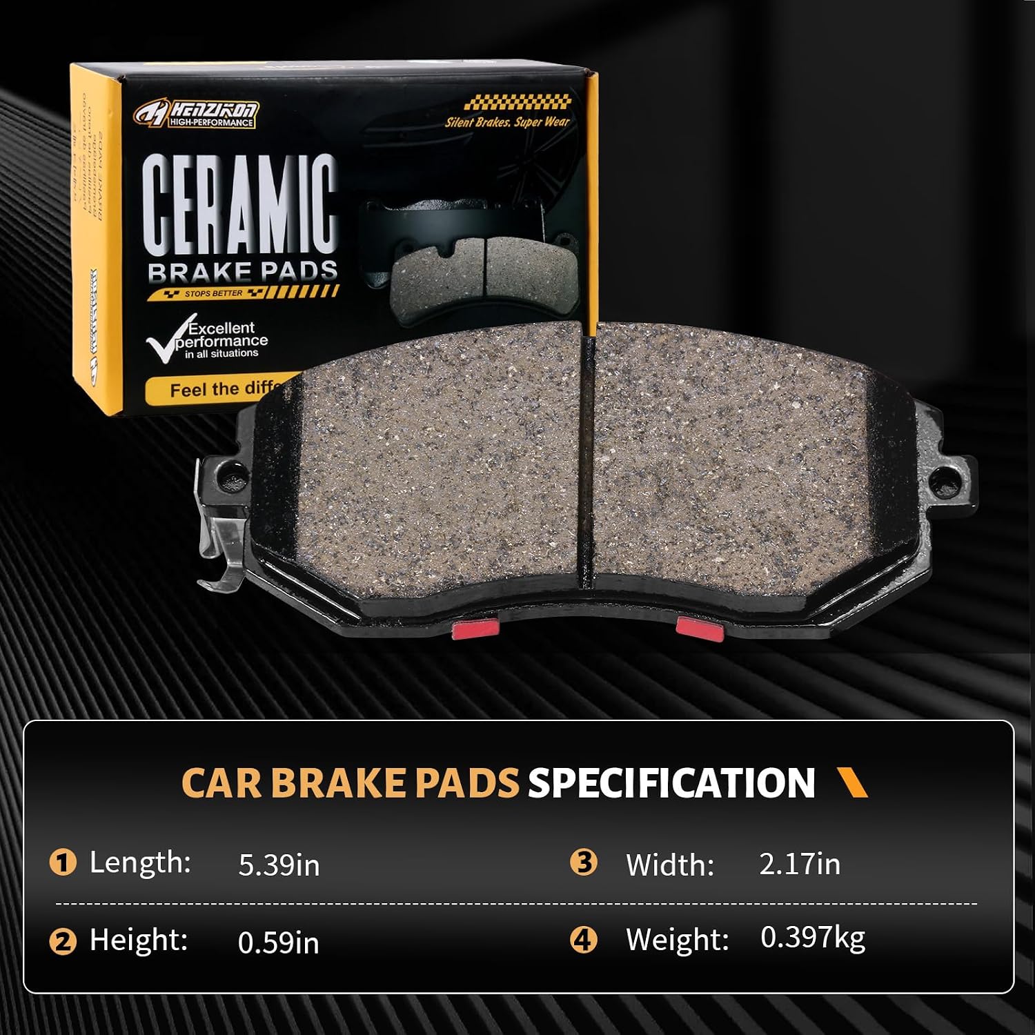 PASTILLAS DE FRENO DELANTERO CERÁMICAS D1539 PARA SCION FR-S, SUBARU BRZ, CROSSTREK, FORESTER, TOYOTA 86 Y GR86 - 4