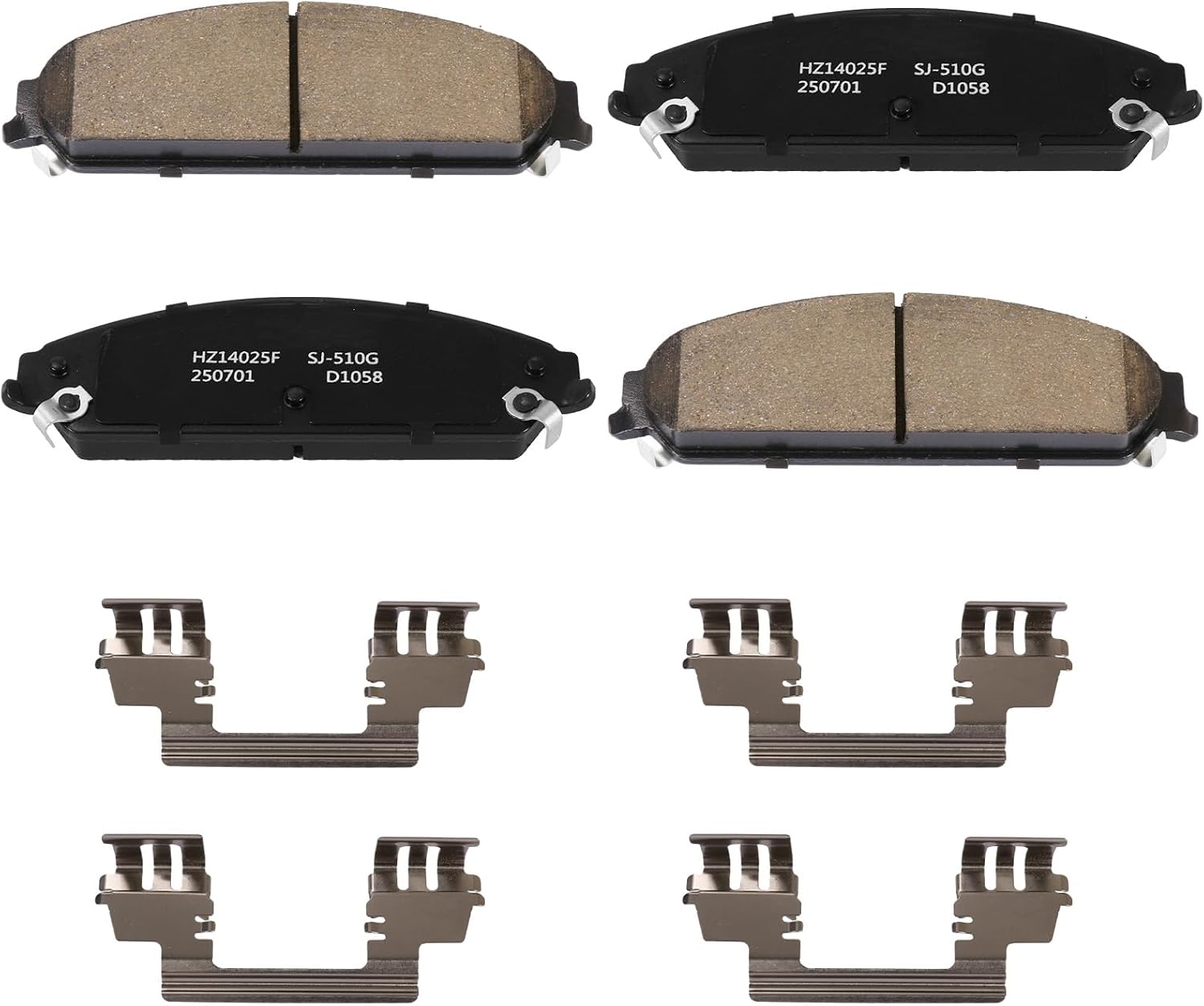PASTILLAS DE FRENO DELANTERO CERÁMICAS D1058 PARA CHRYSLER 300, DODGE CHARGER, CHALLENGER Y MAGNUM - 1